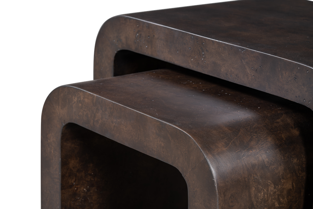 Brea Nesting Tables in Chocolate Burl