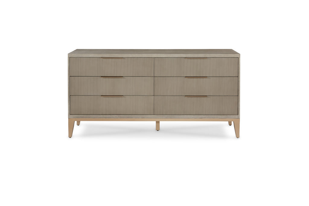 caleb dresser Caleb Six Drawer Dresser in Brushed Smoke