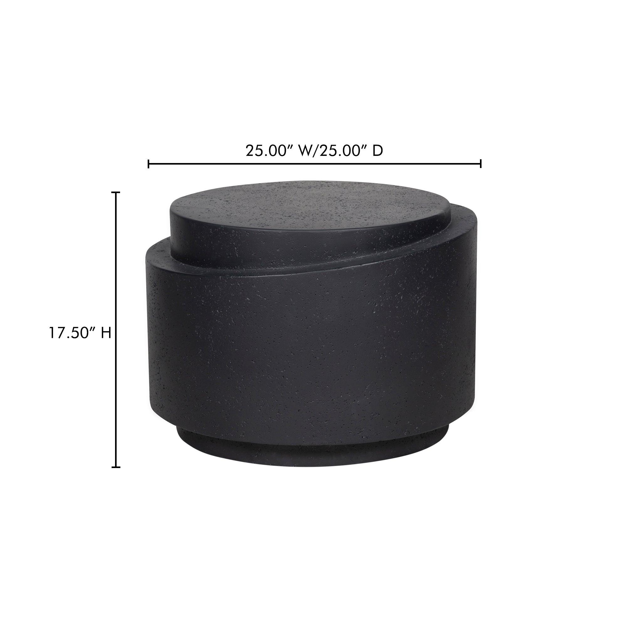 Cosmo Outdoor Accent Table Black