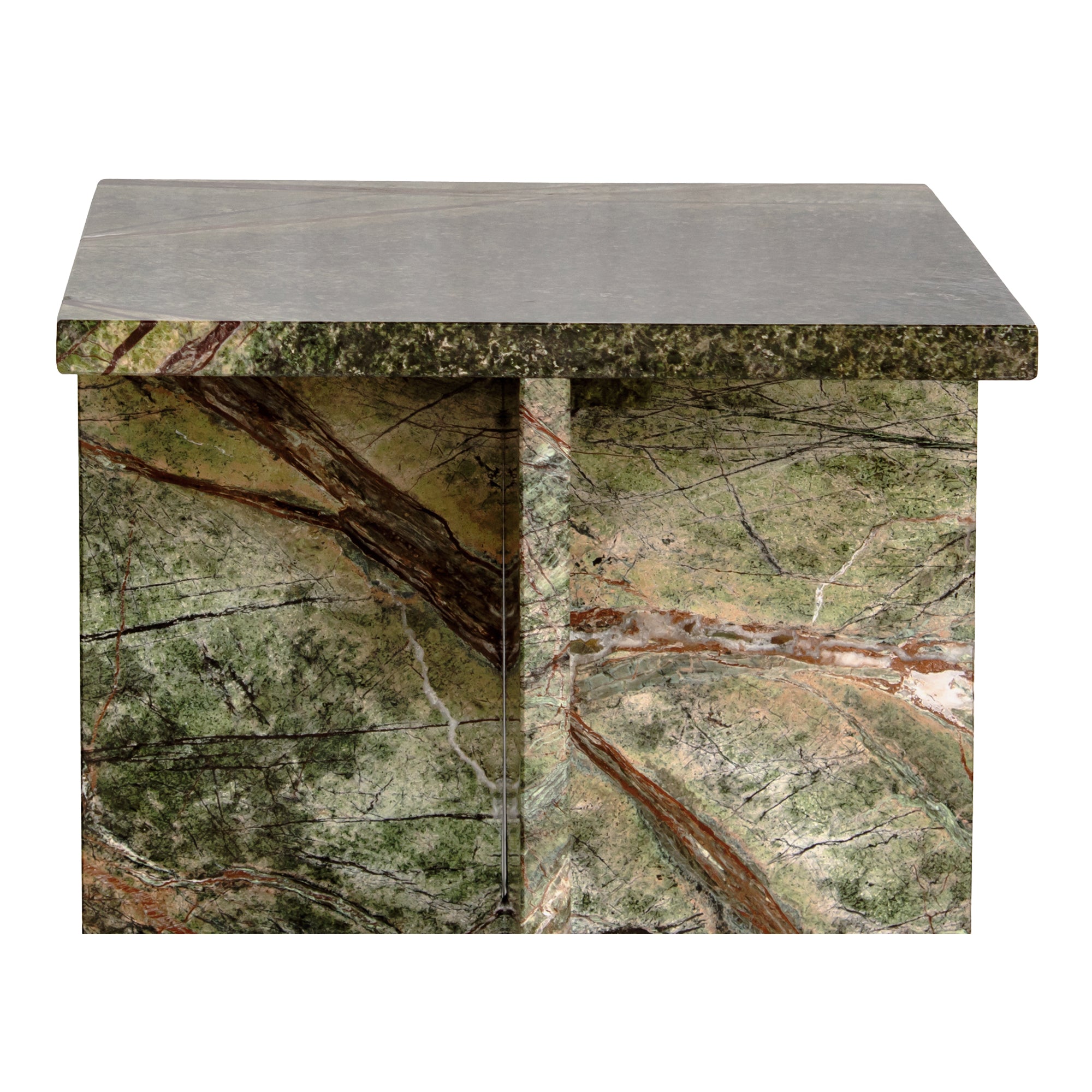 Blair Accent Table Rainforest Green Marble