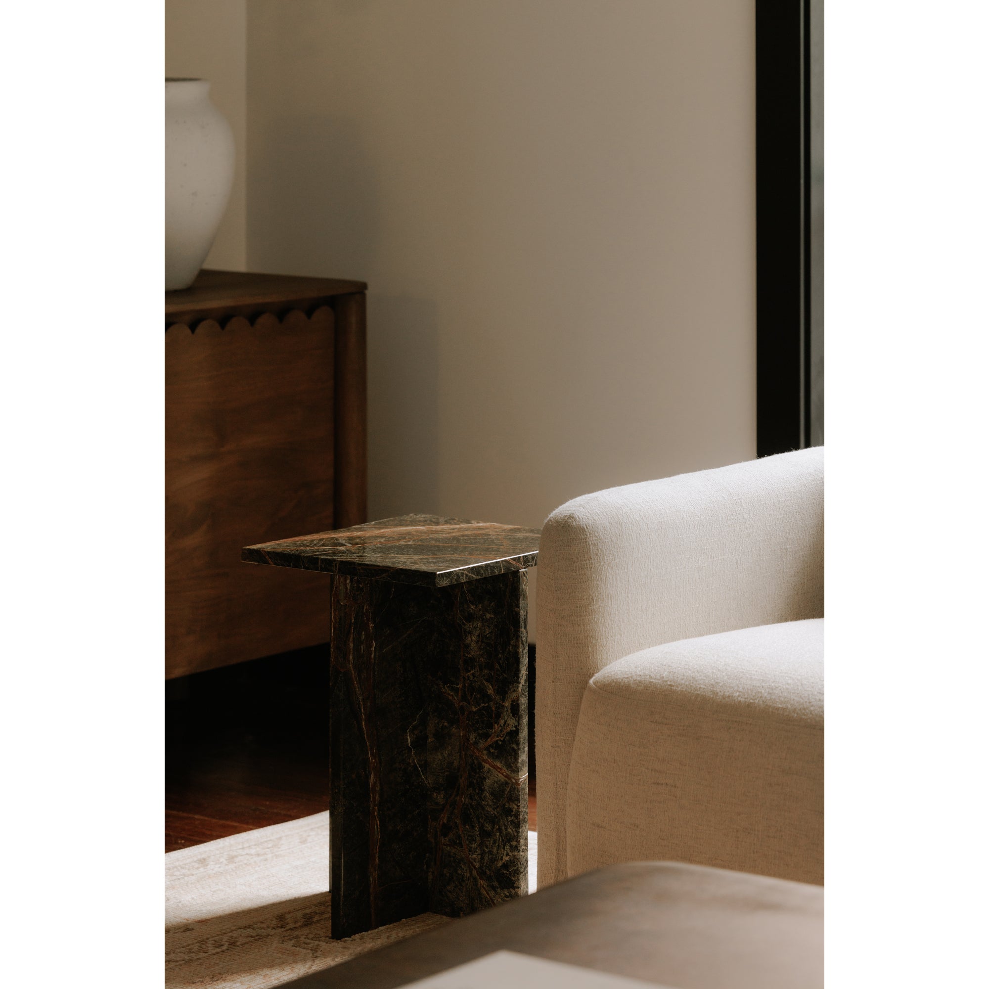 Blair Accent Table Rainforest Green Marble