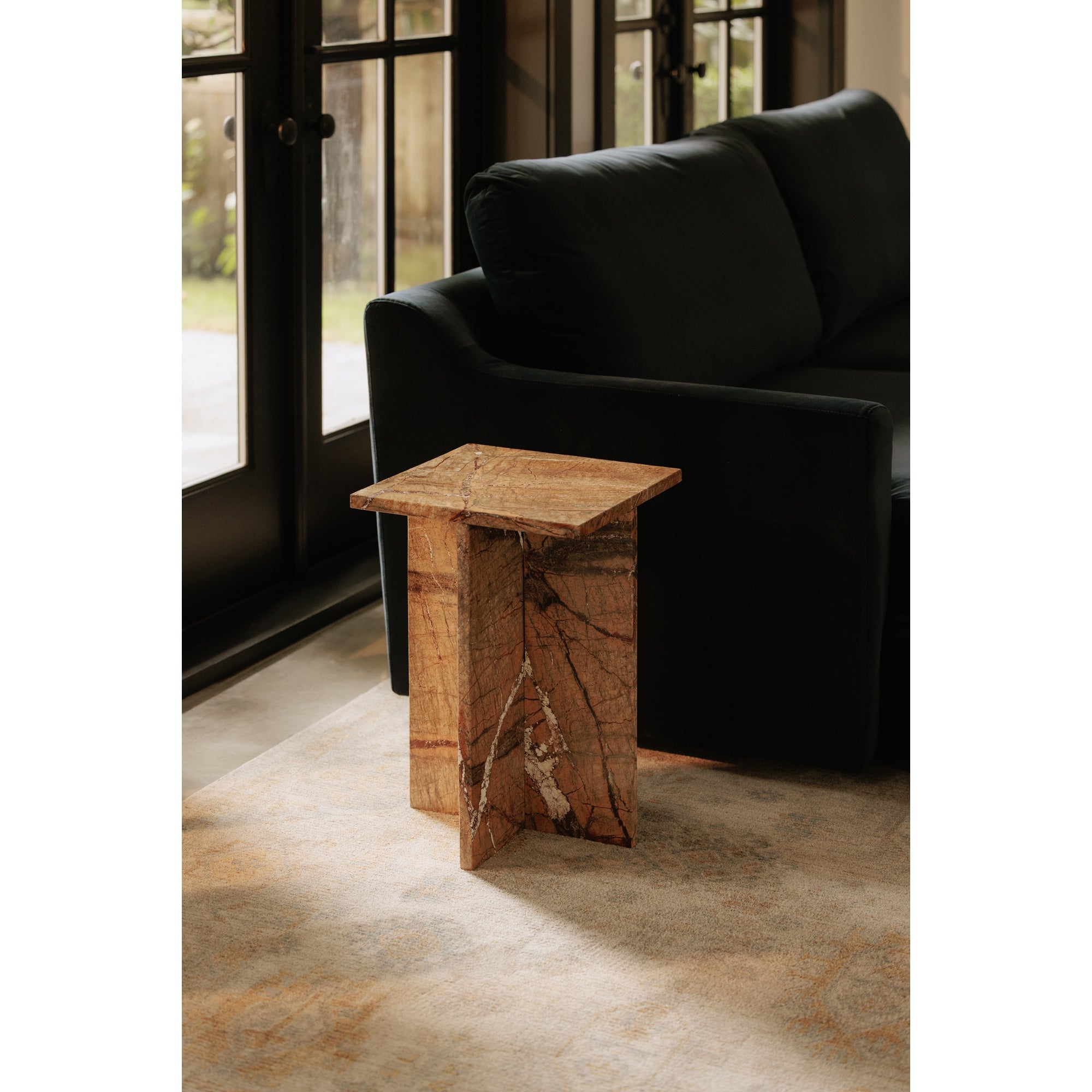 Blair Accent Table Golden Forest Marble