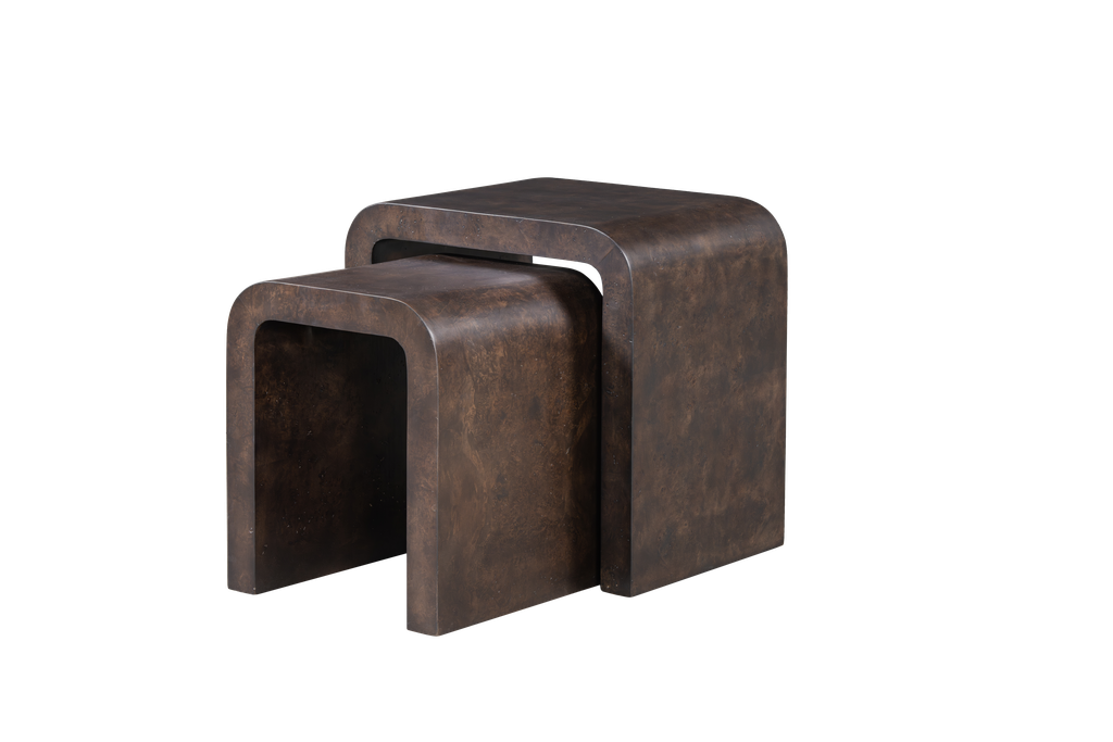 Brea Nesting Tables in Chocolate Burl