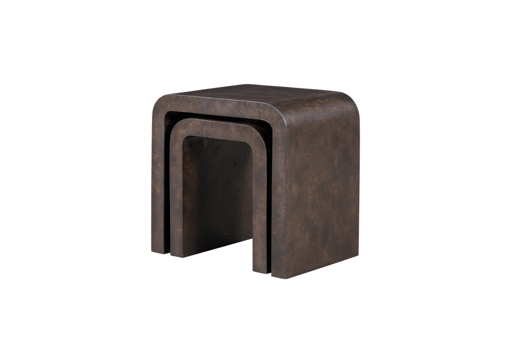 Brea Nesting Tables in Chocolate Burl