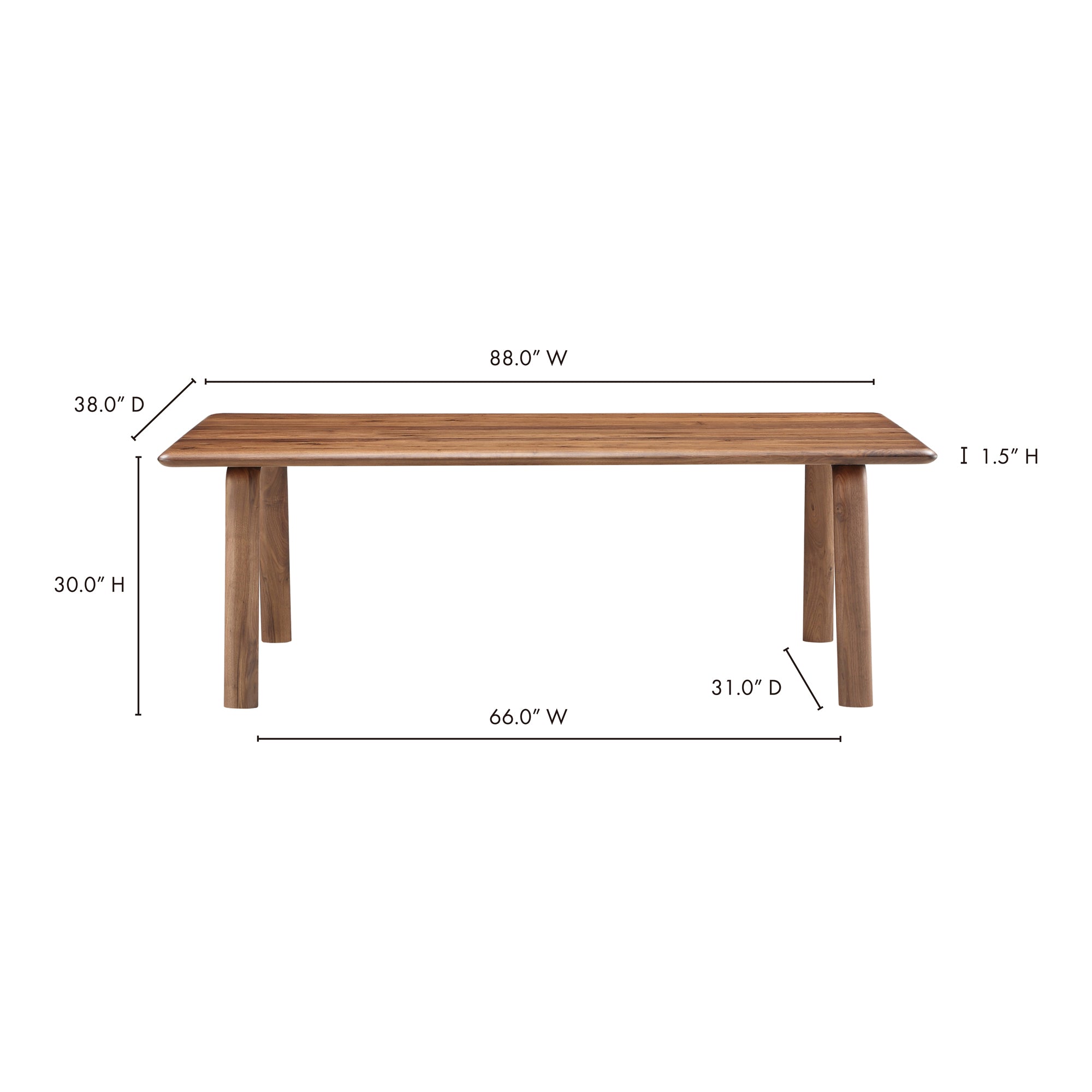 Malibu Dining Table Brown