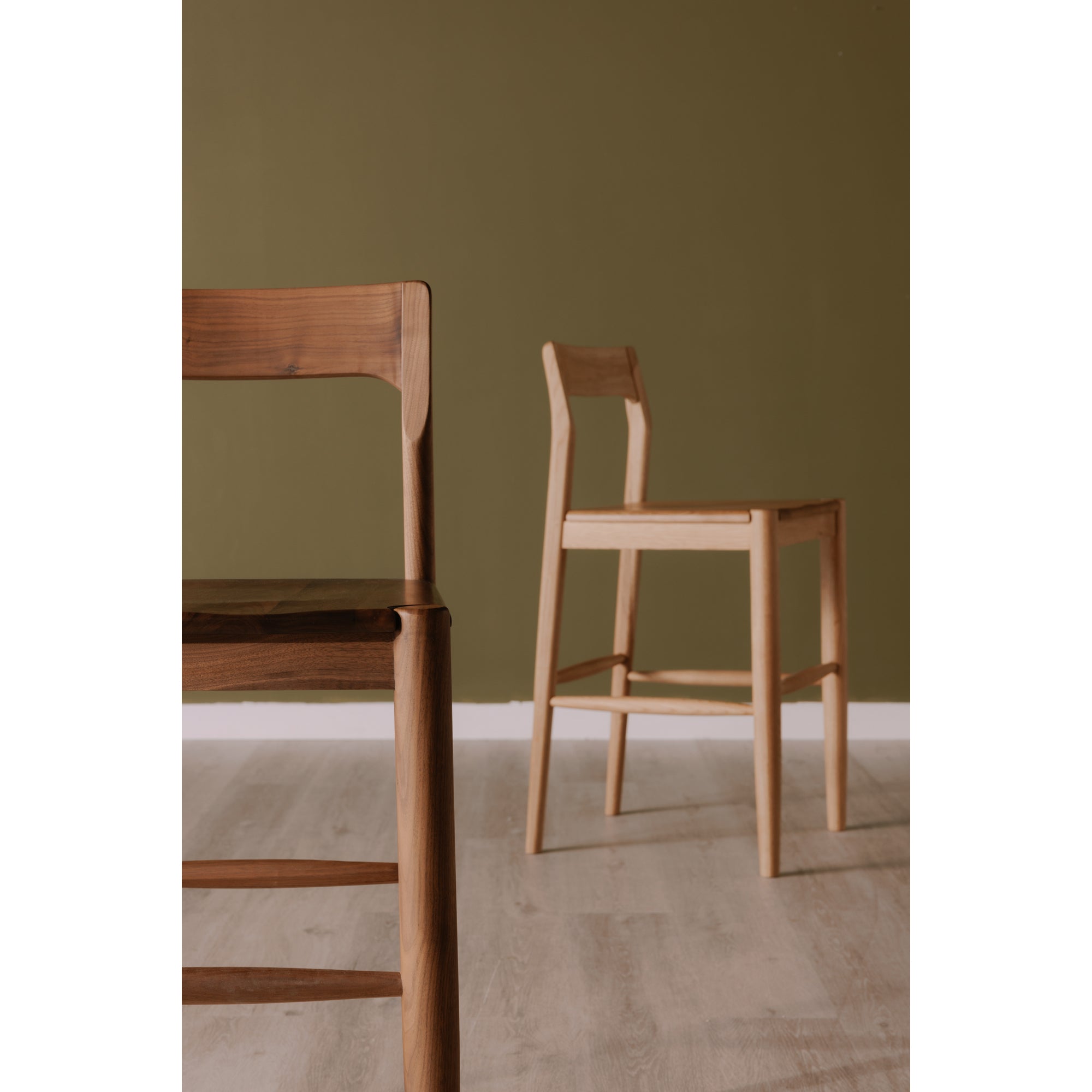 Owing Barstool Walnut Brown