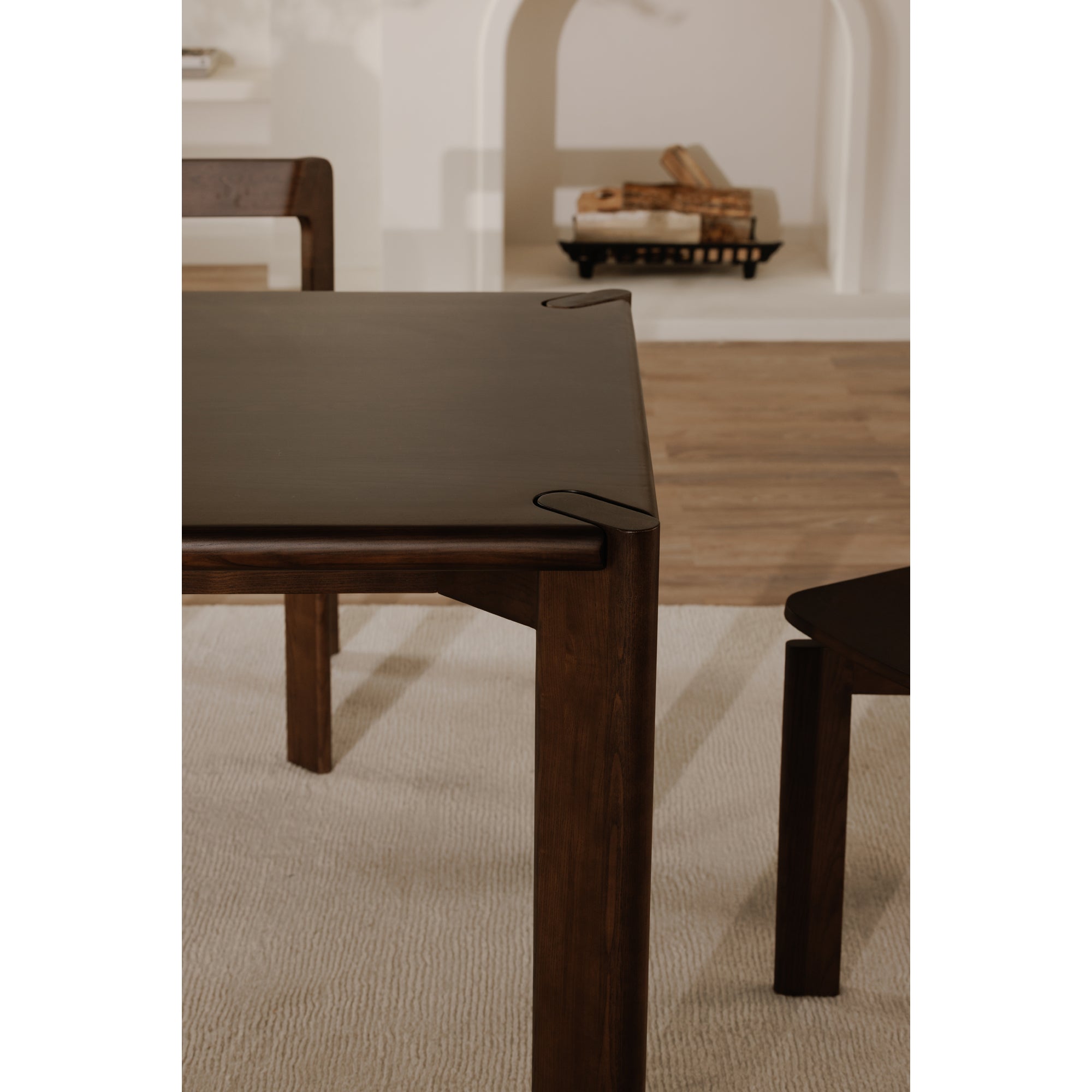 Daifuku Large Dining Table Brown