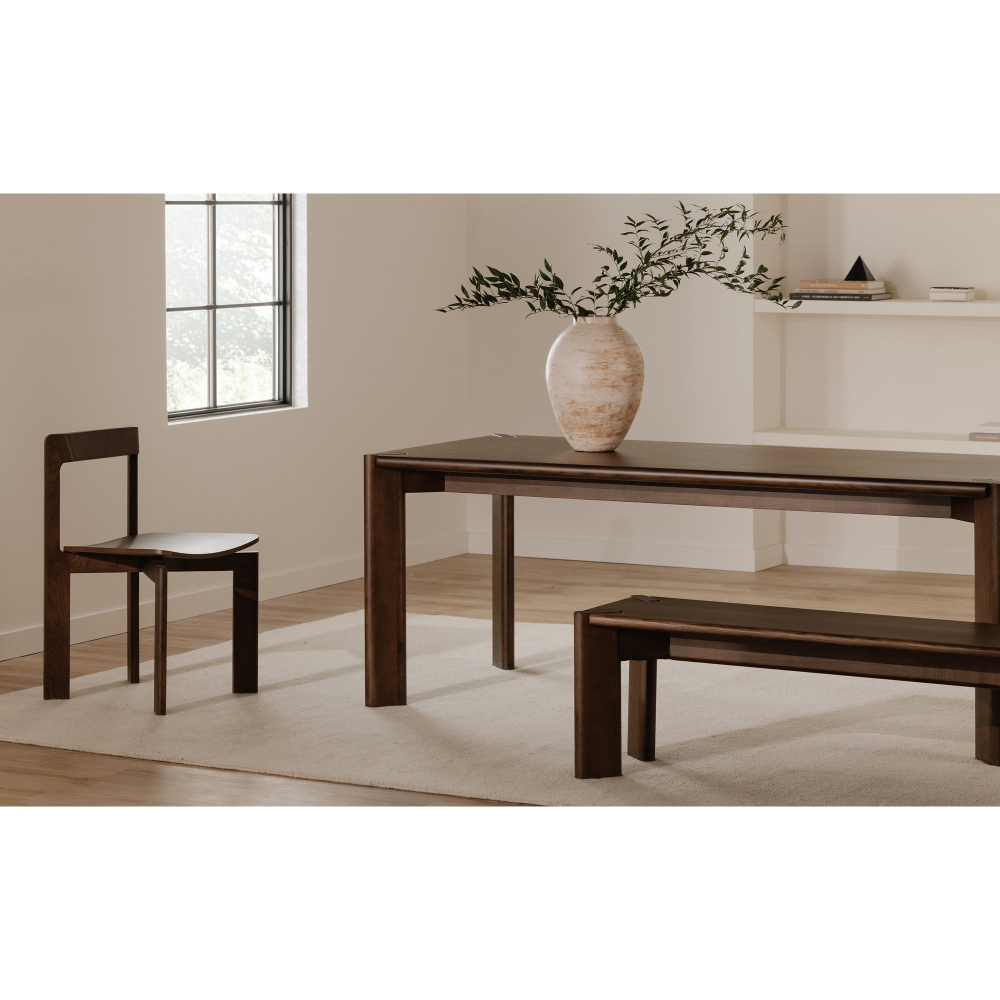 Daifuku Large Dining Table Brown