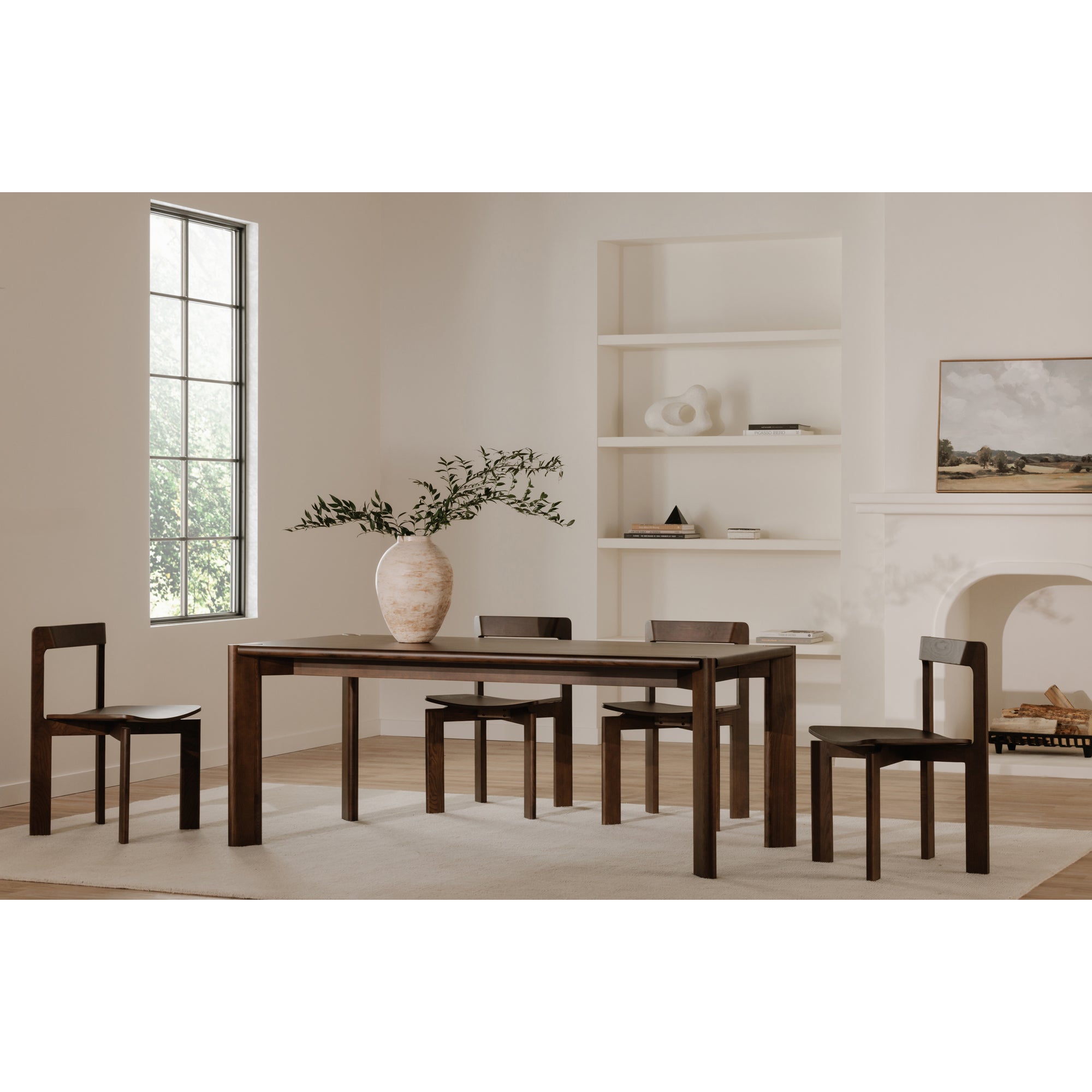 Daifuku Large Dining Table Brown