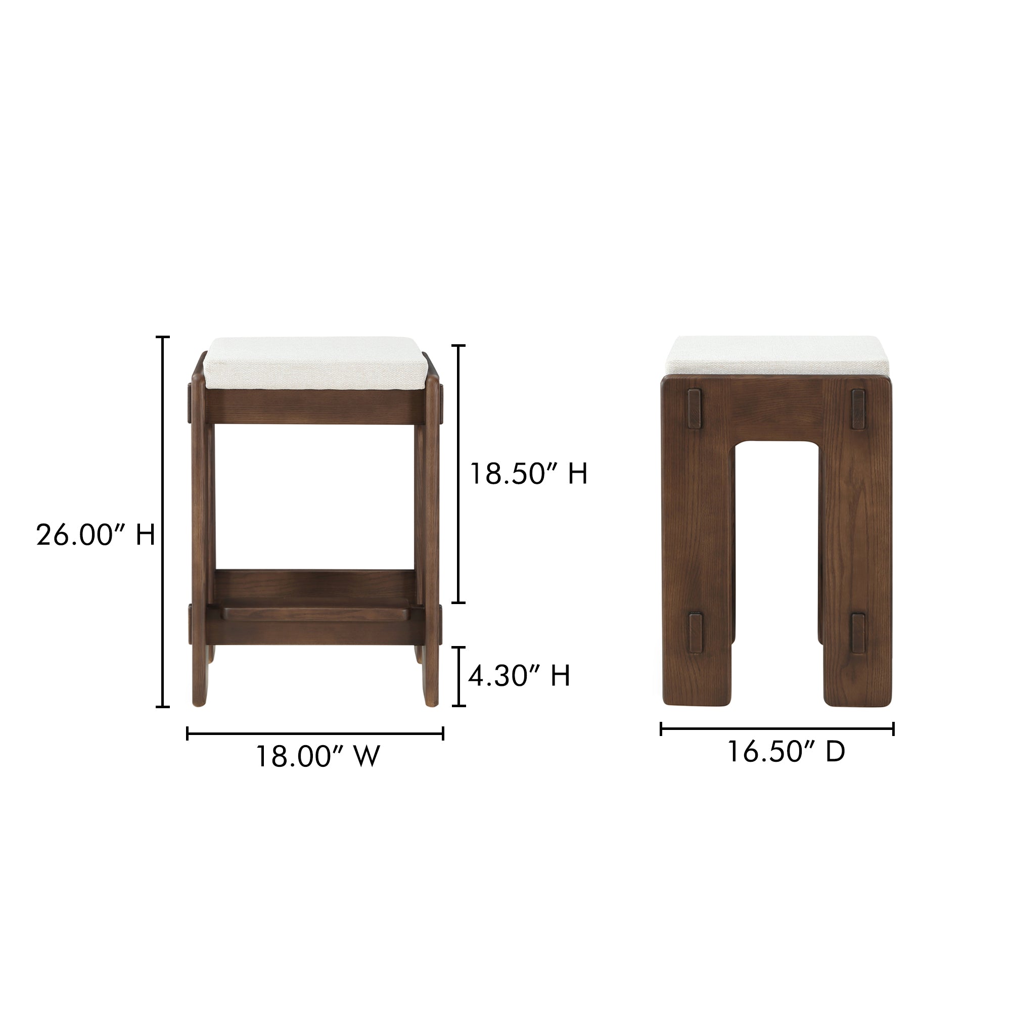 Ashby Counter Stool Brown