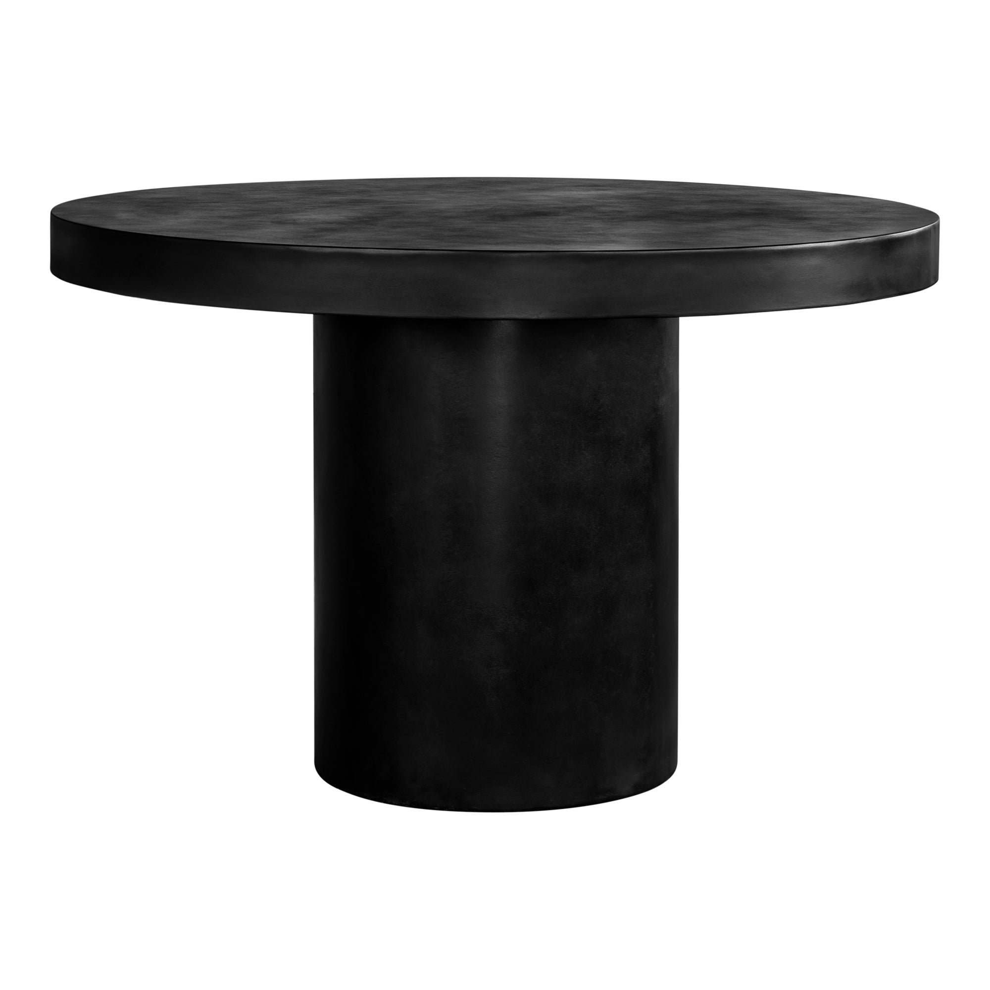 Cassius Round Outdoor Dining Table Black