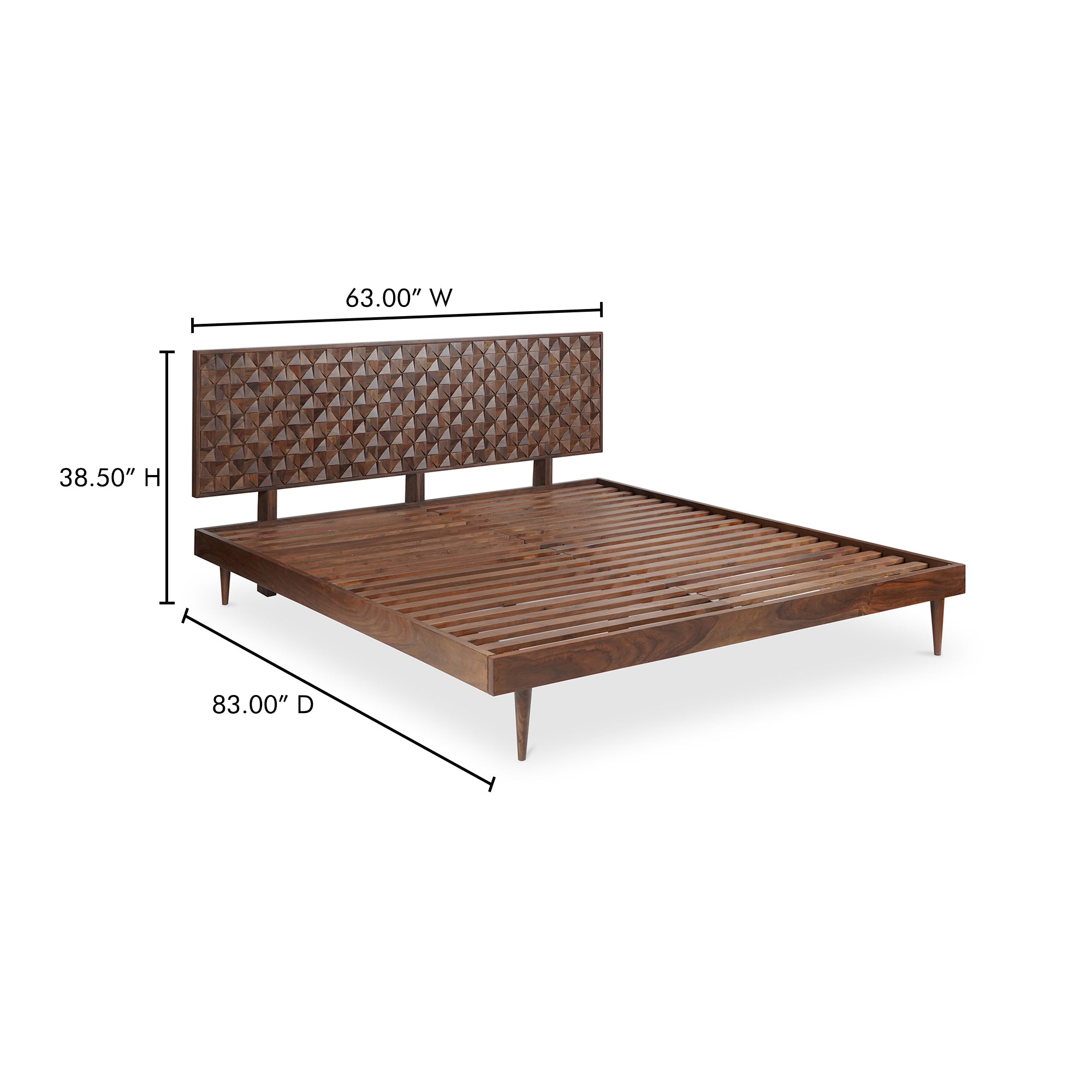 Pablo Queen Bed Brown