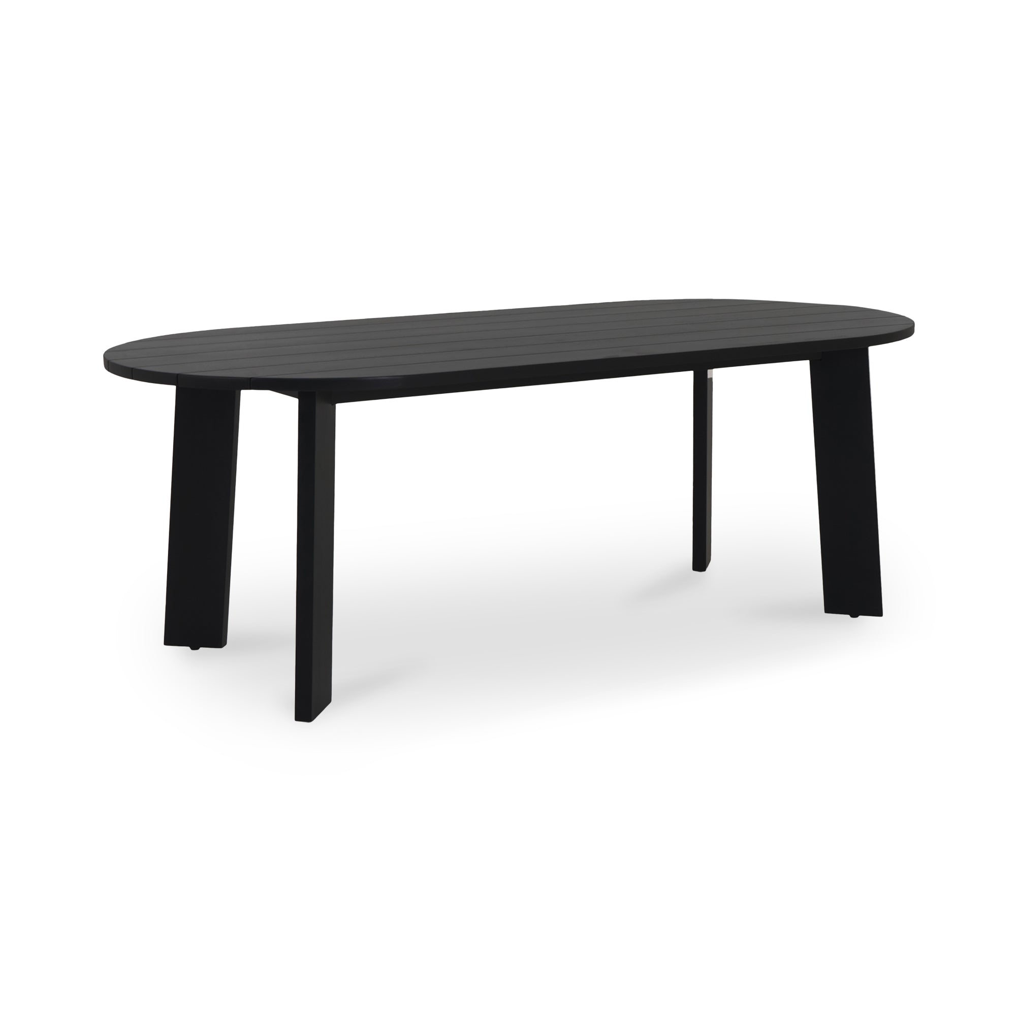 Delta Oval Outdoor Dining Table Black