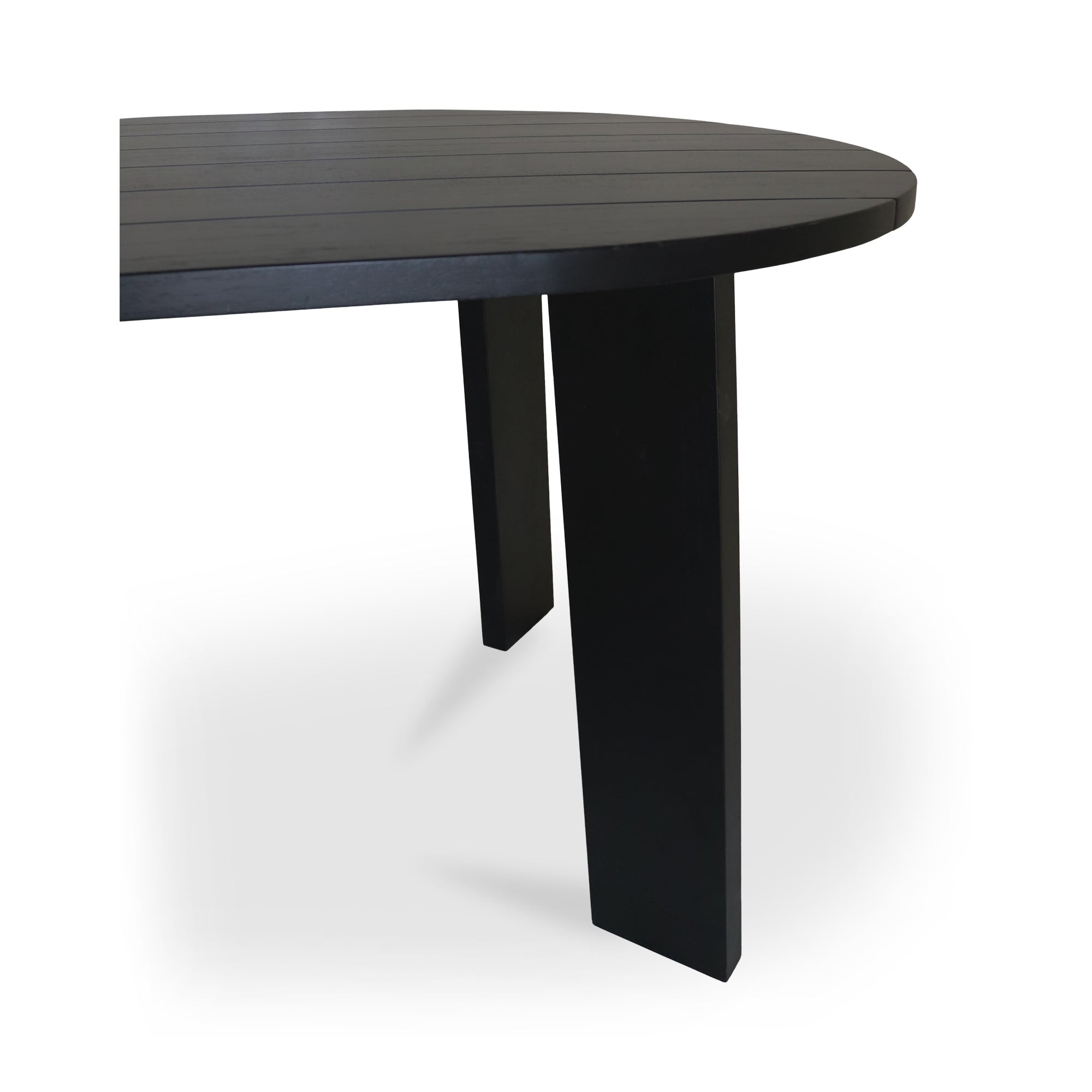 Delta Oval Outdoor Dining Table Black