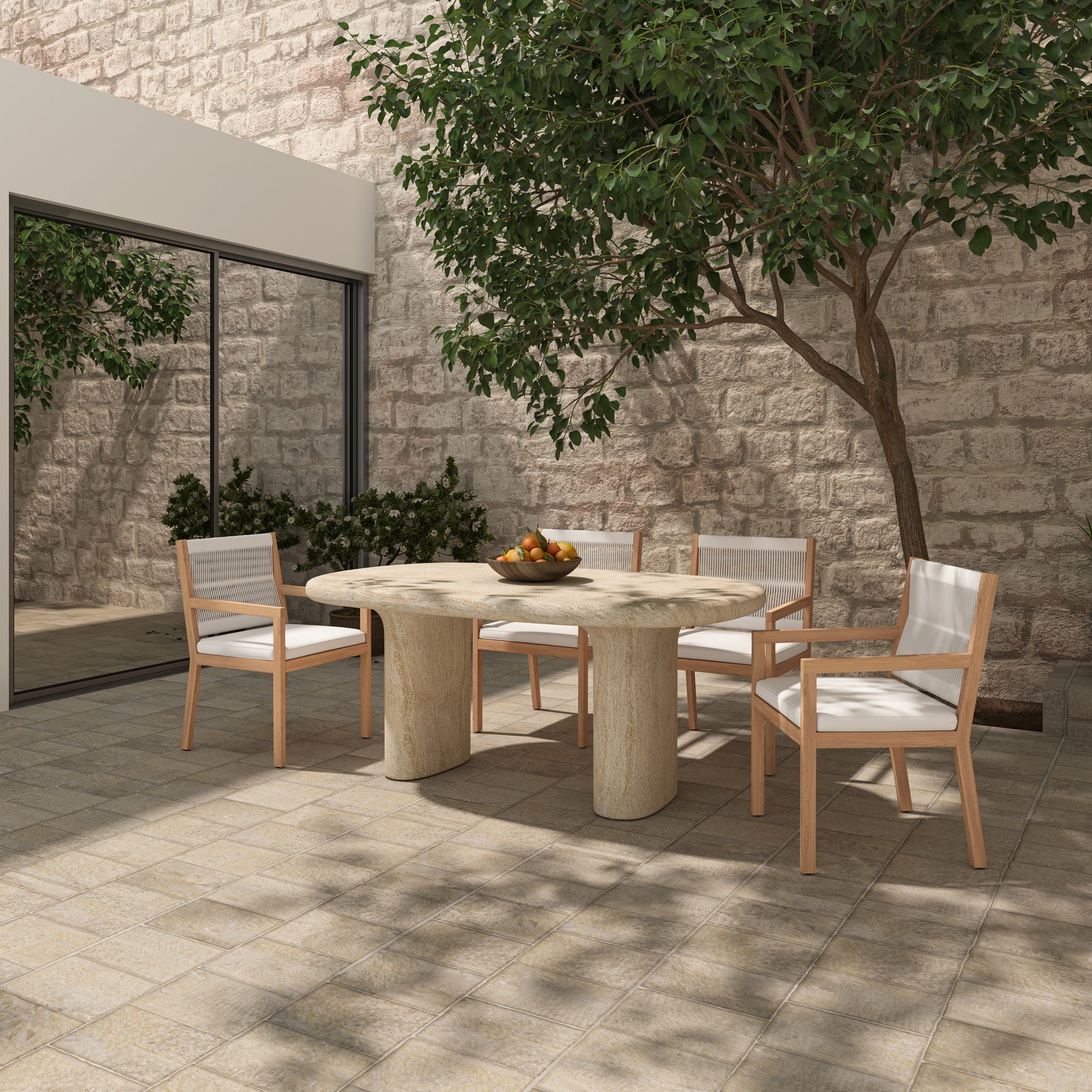 Luce Outdoor Dining Chair Natural