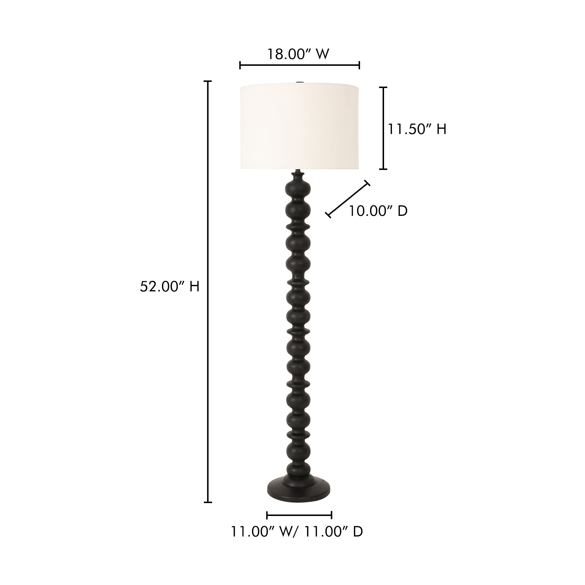 Gwen Floor Lamp Black