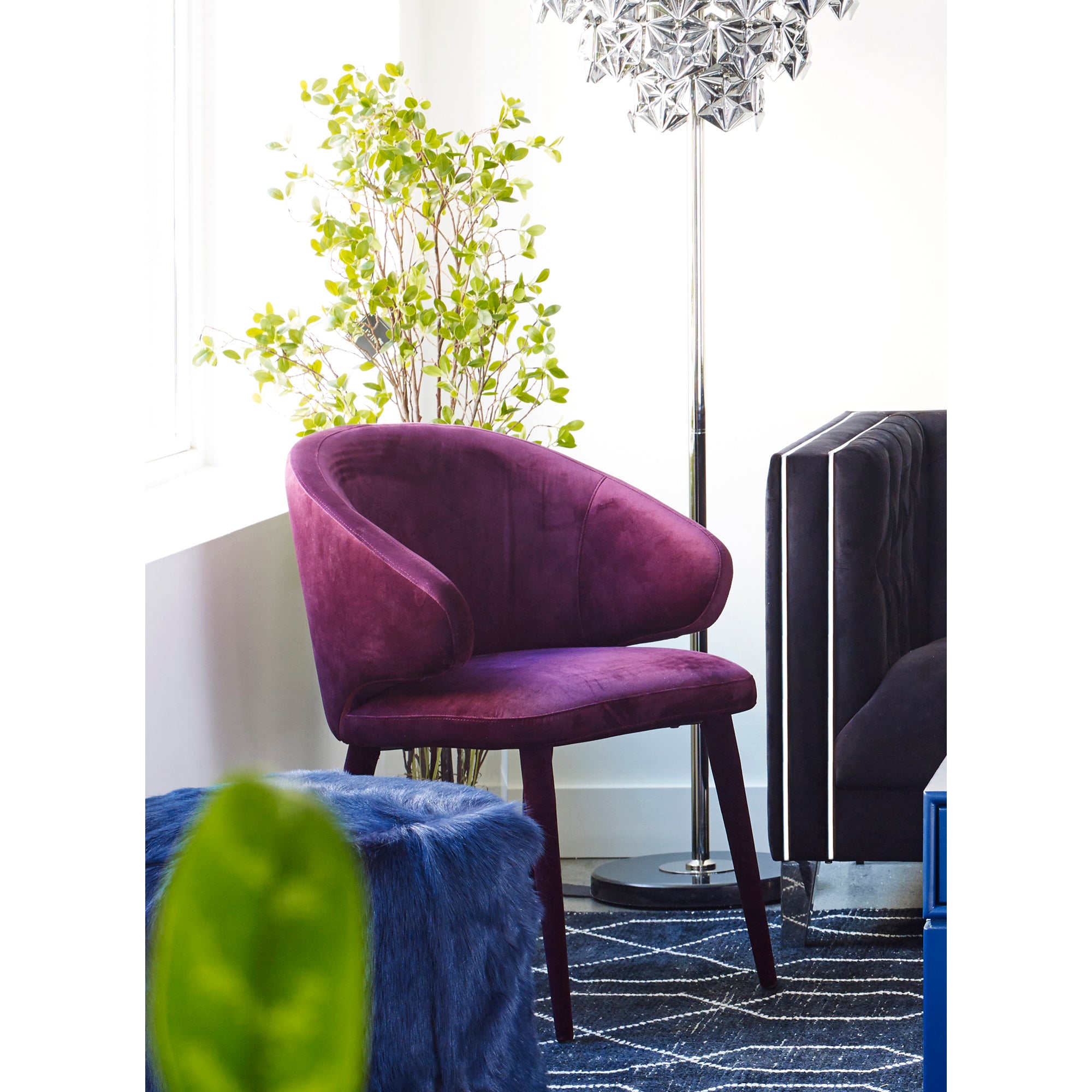 Stewart Dining Chair Purple