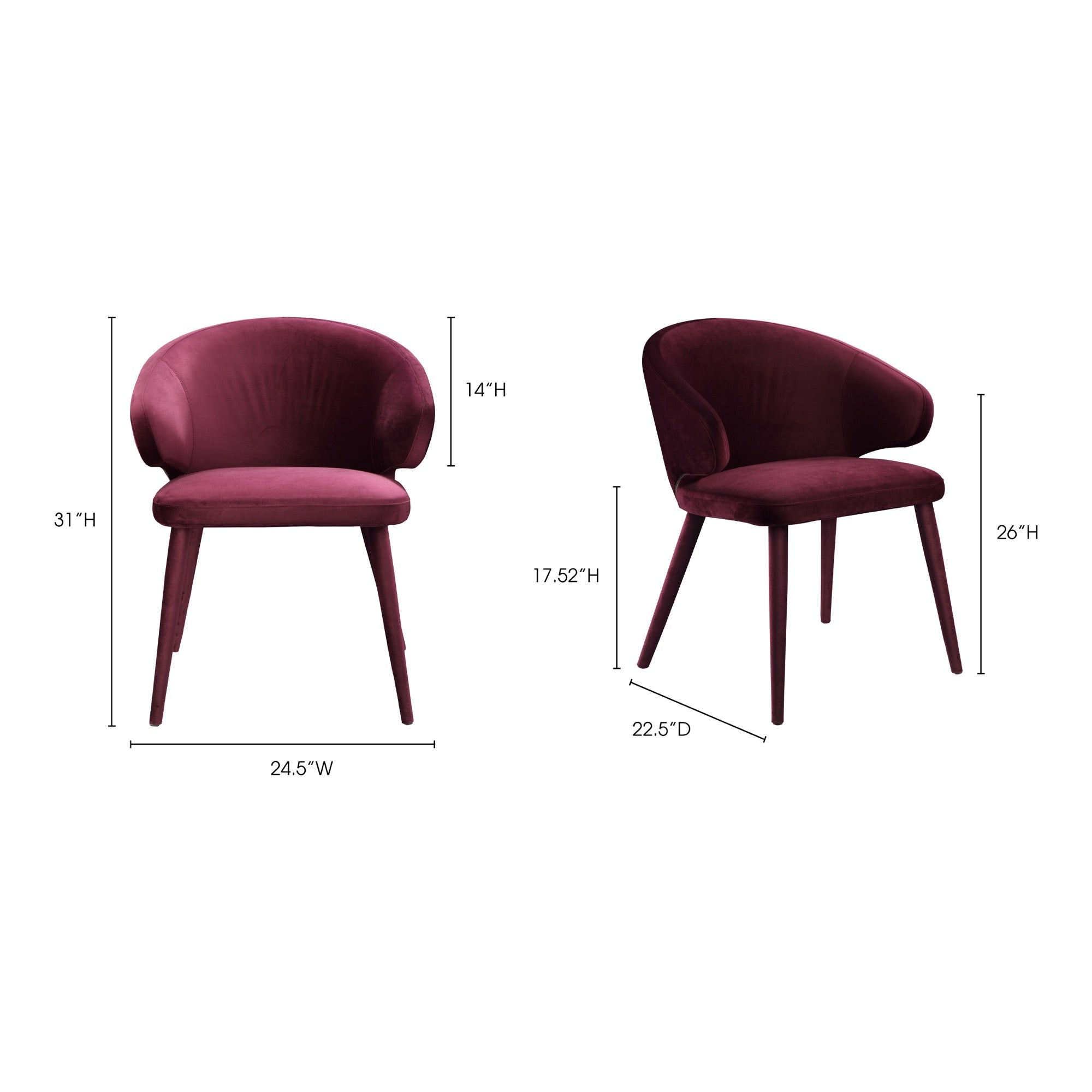 Stewart Dining Chair Purple