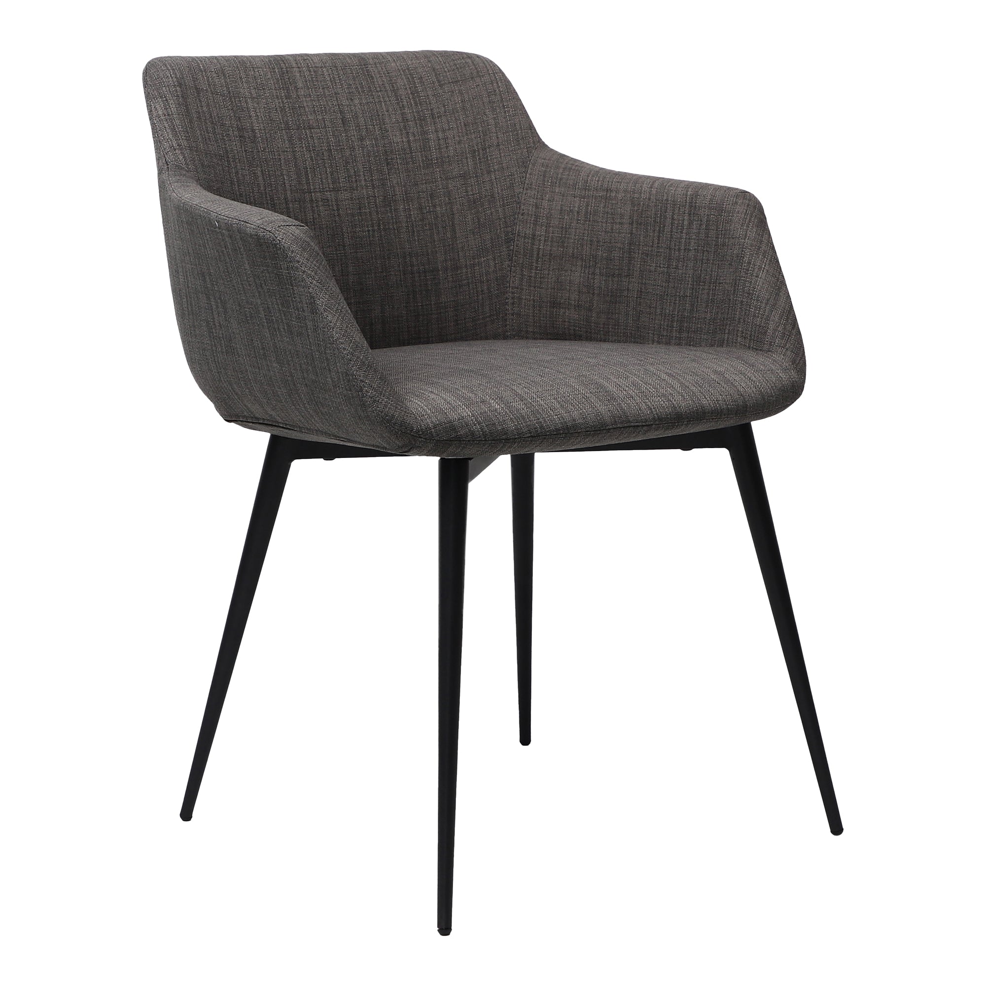 Ronda Arm Chair Dark Grey - Set Of Two