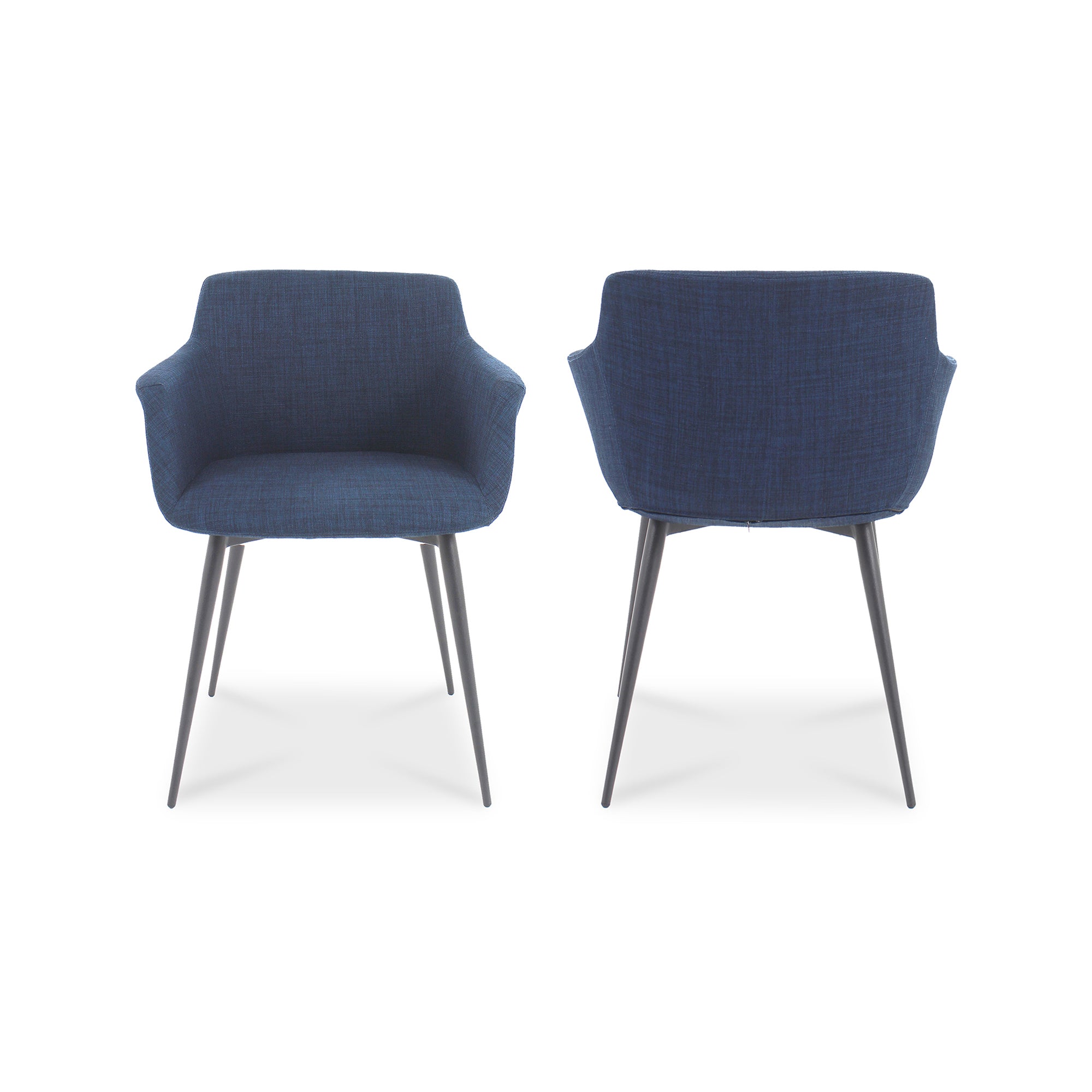 Ronda Arm Chair Blue - Set Of Two