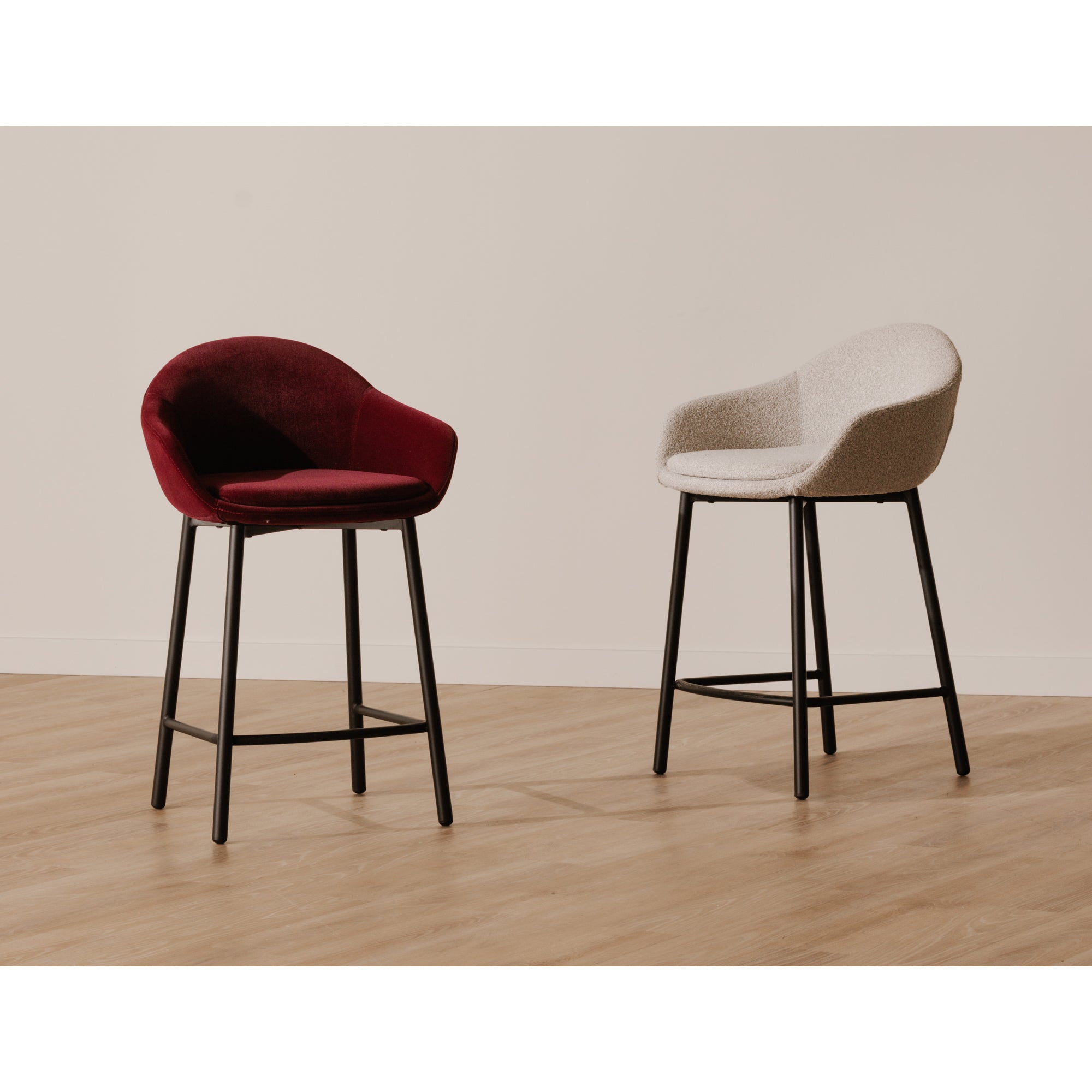 Emily Counter Stool Wine Velvet