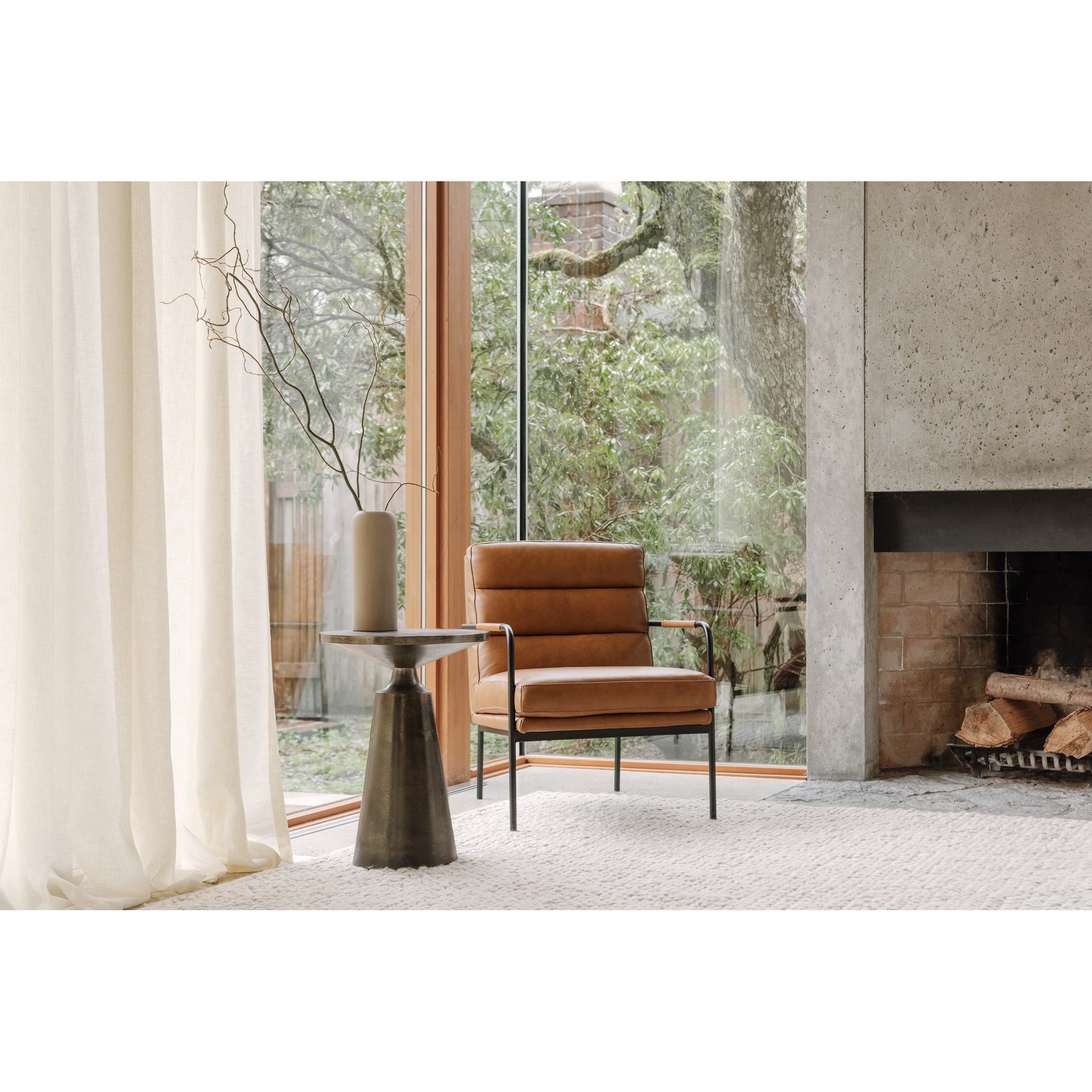 Verlaine Armchair Chestnut Brown