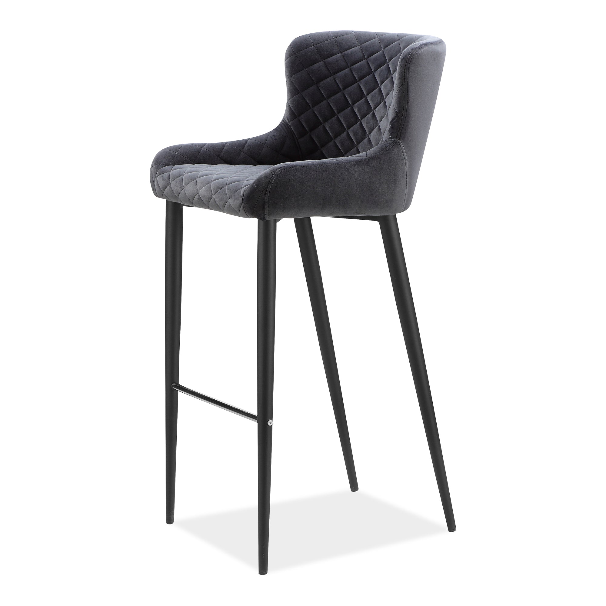 Etta Bar Stool Dark Grey