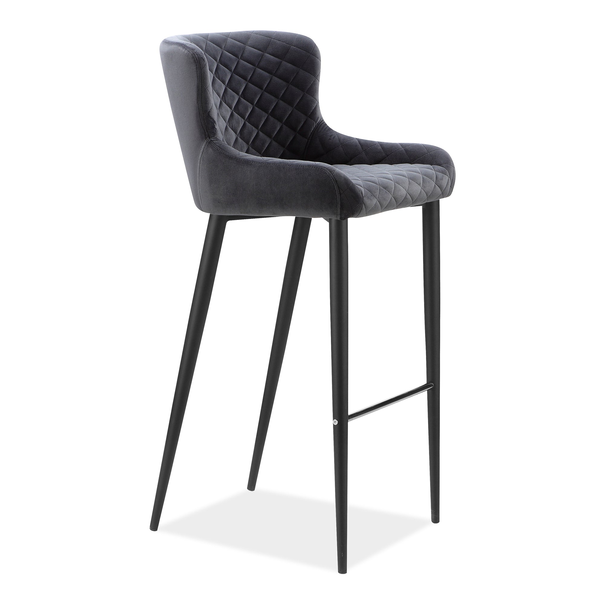 Etta Bar Stool Dark Grey