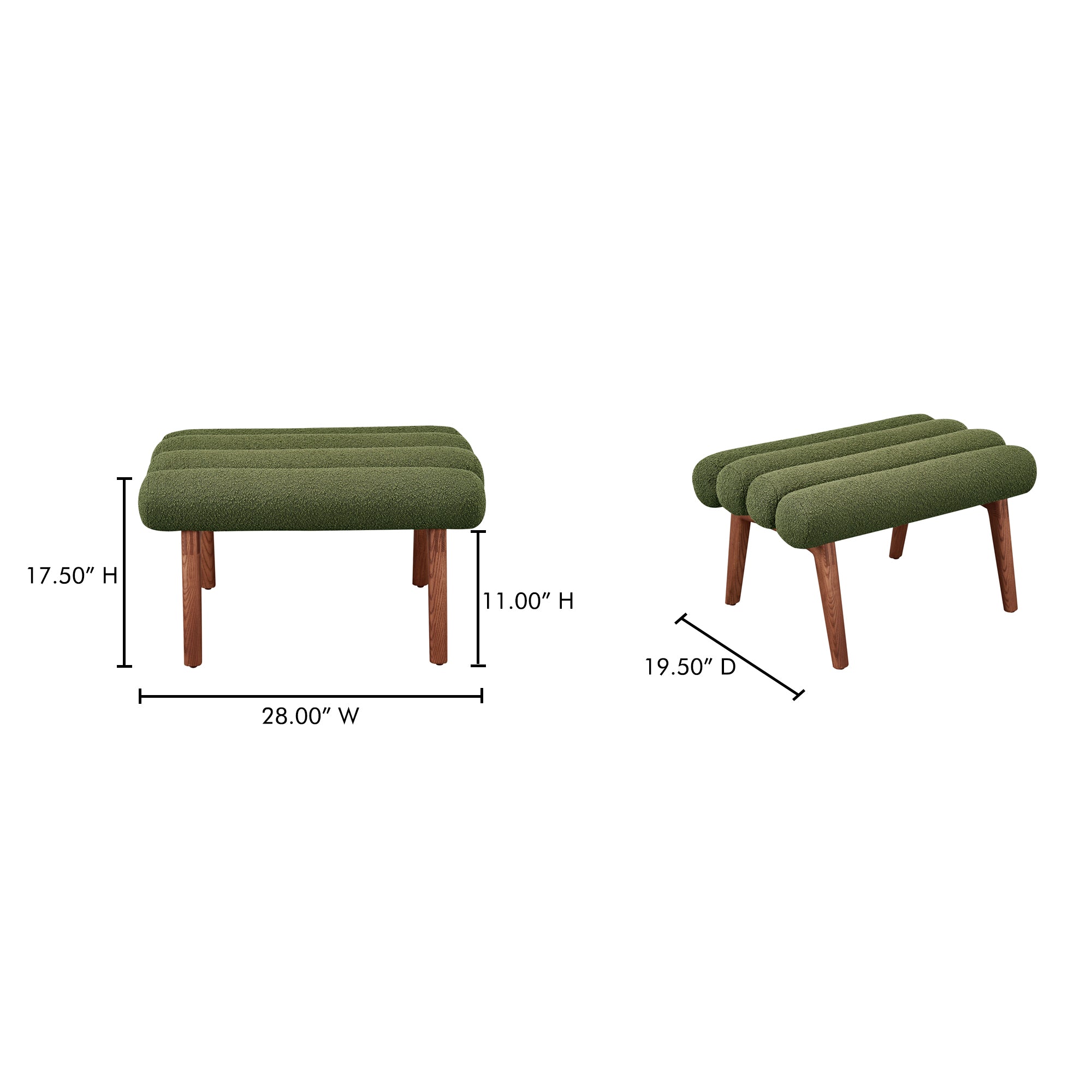 Arlo Stool Dark Green