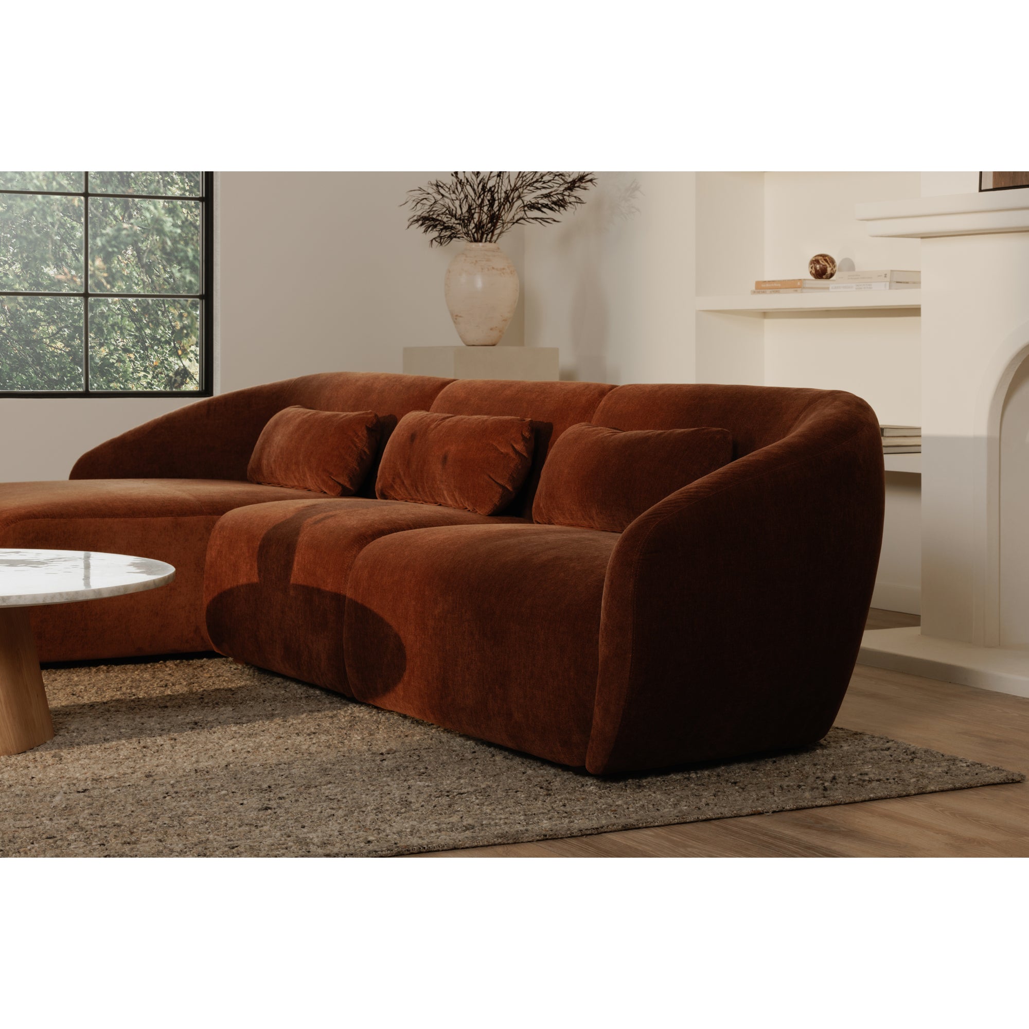 Amelia Slipper Chair Chestnut