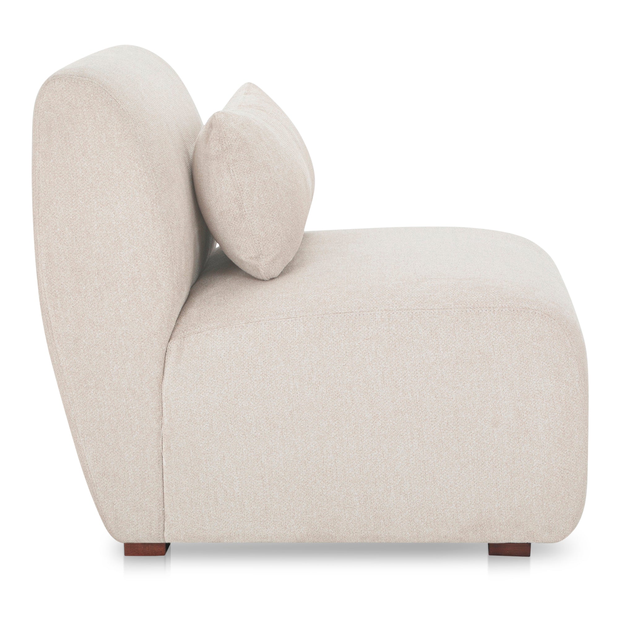 Amelia Slipper Chair Warm White