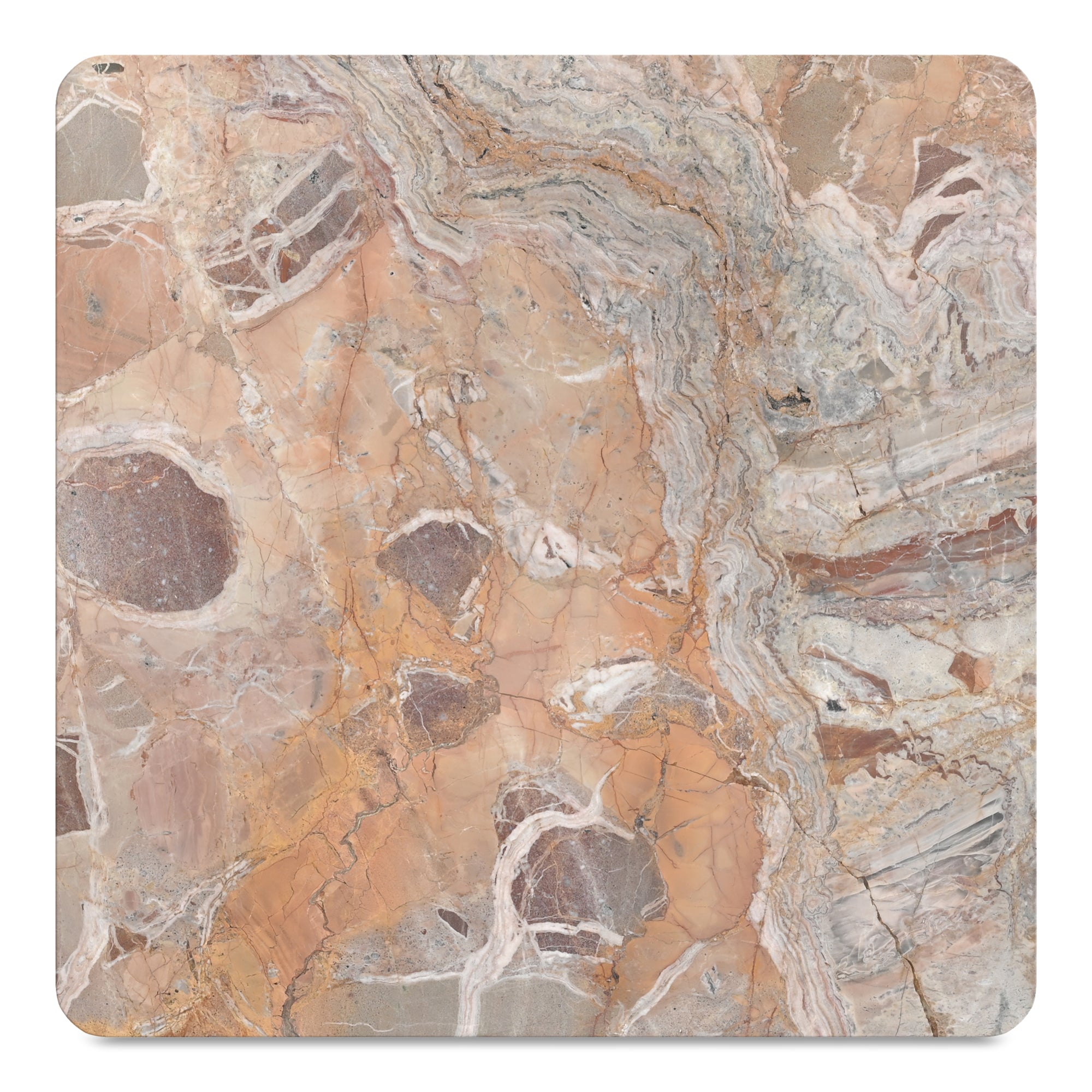 Segment Coffee Table Orange Levante Marble