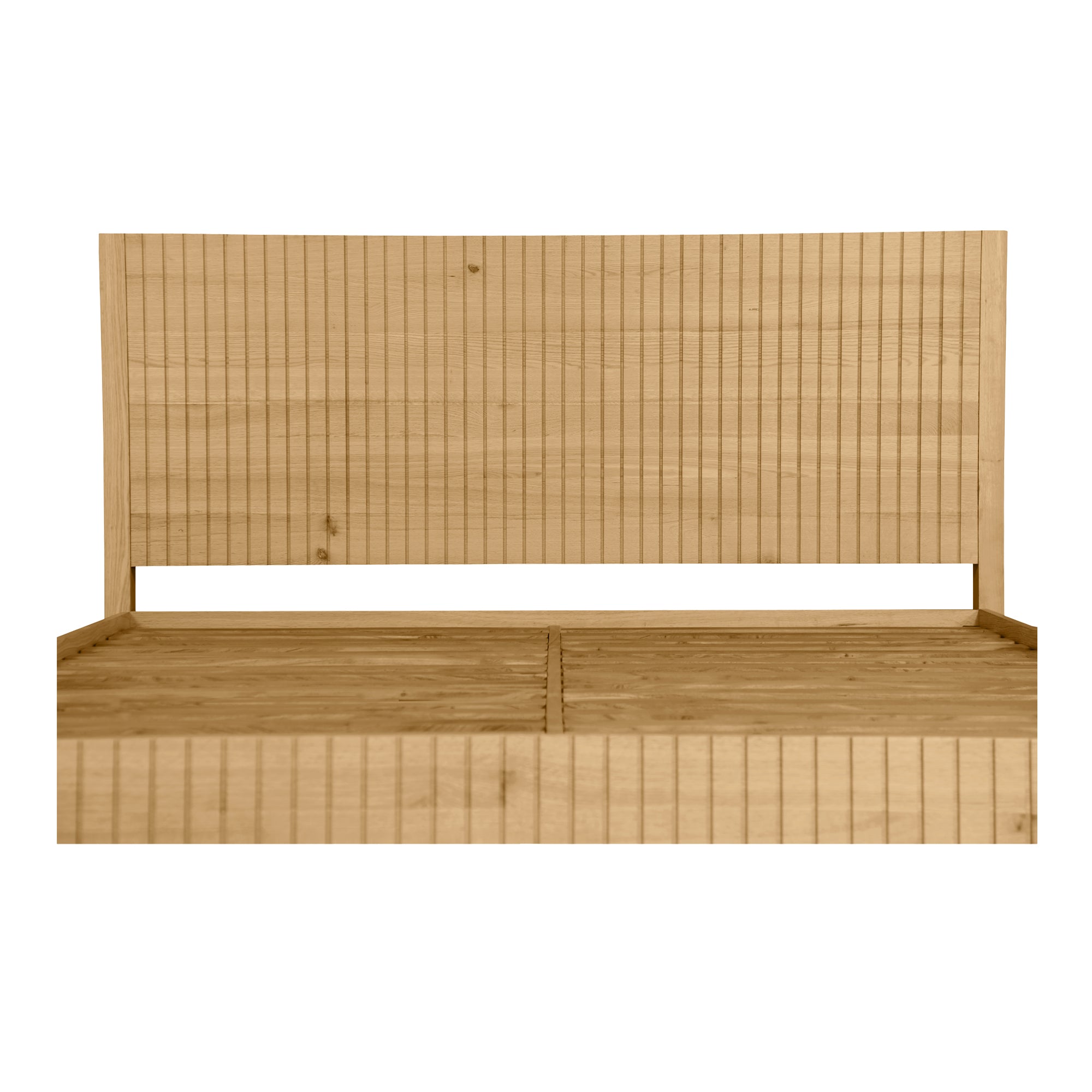 Povera King Bed Natural Oak