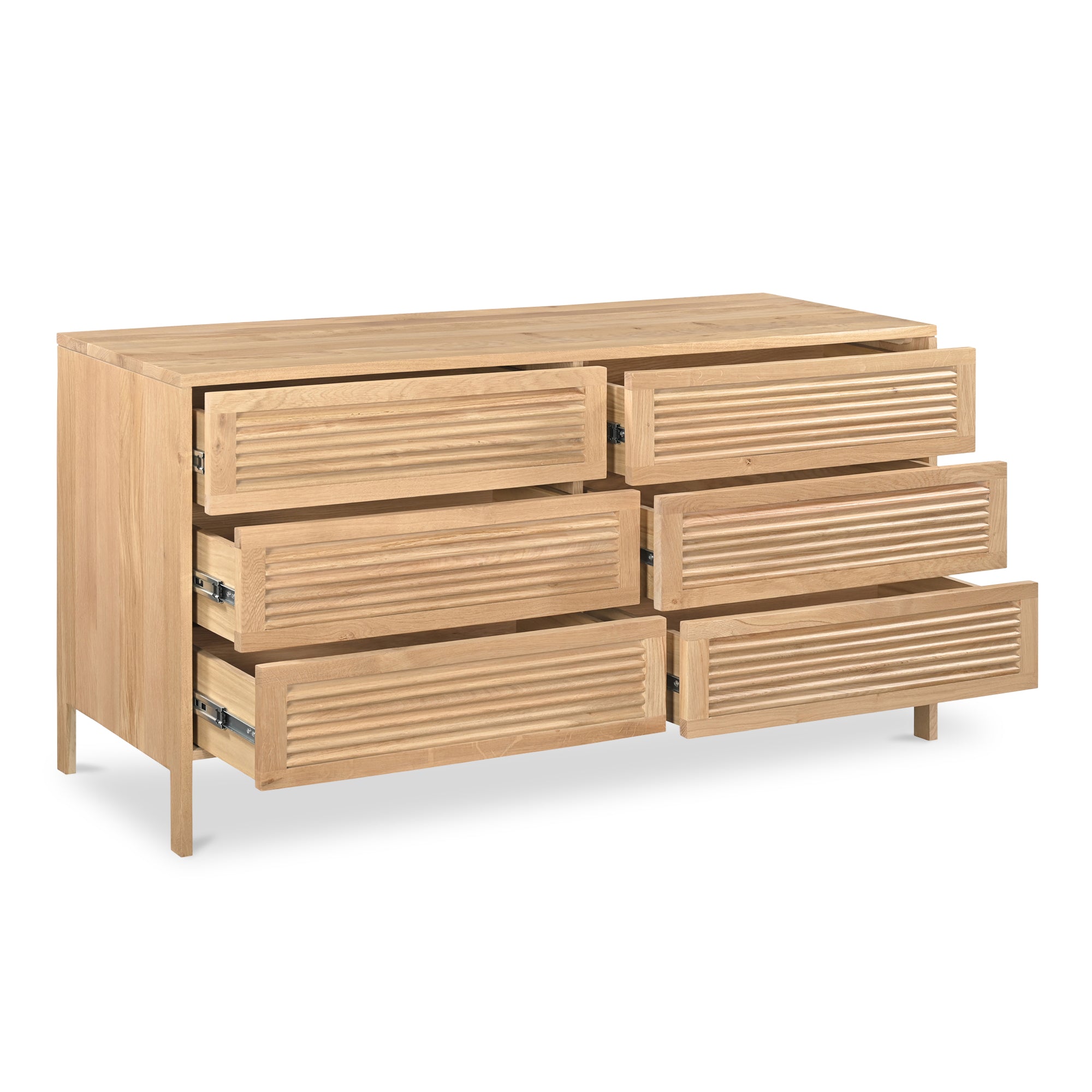 Teeda 6 Drawer Dresser Natural