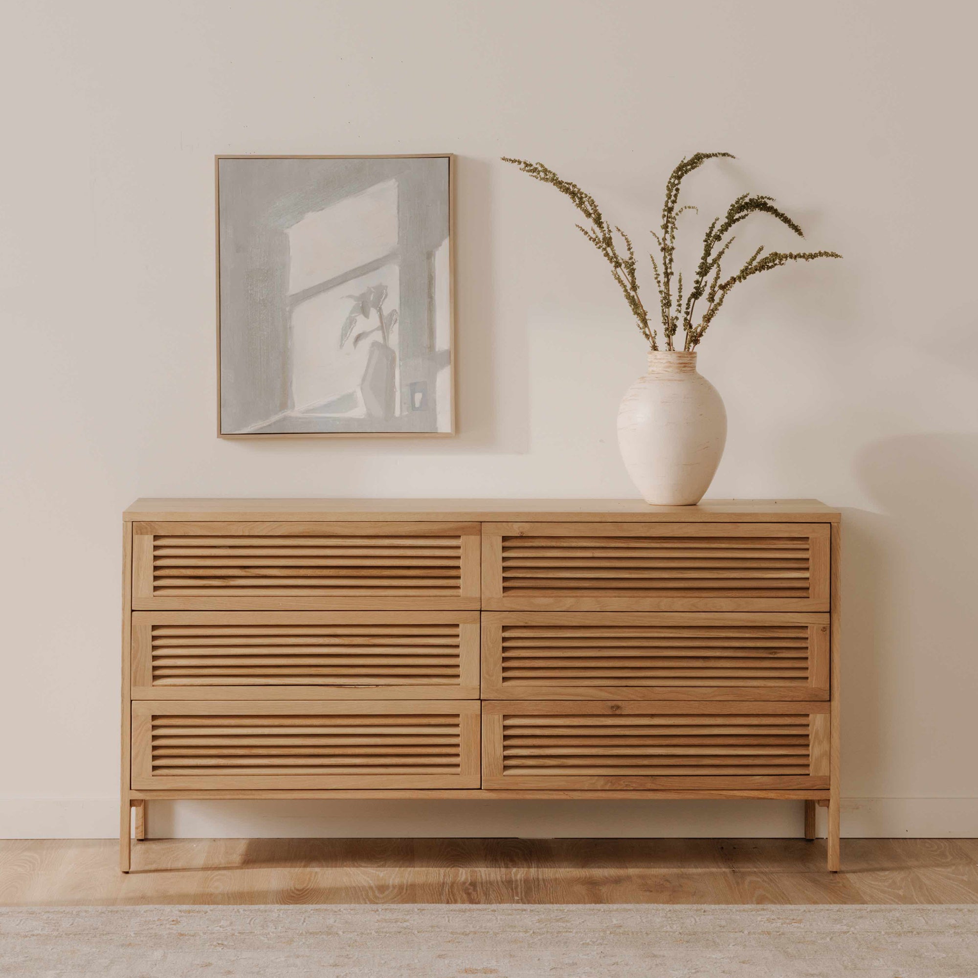 Teeda 6 Drawer Dresser Natural