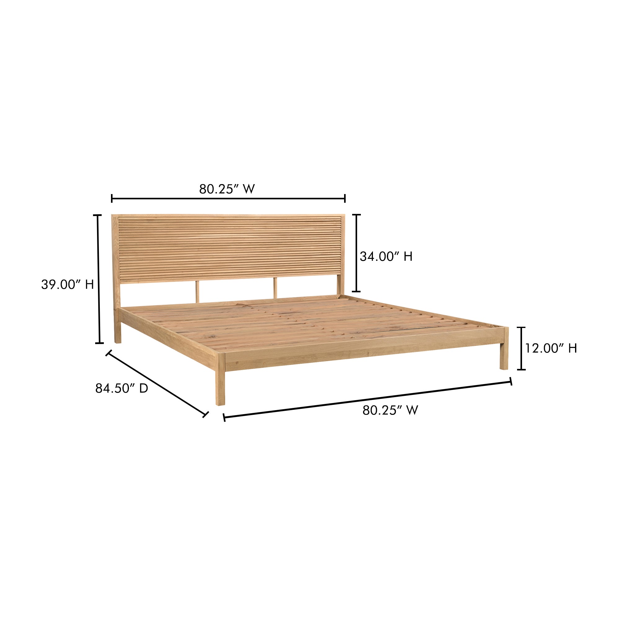 Teeda King Bed Natural