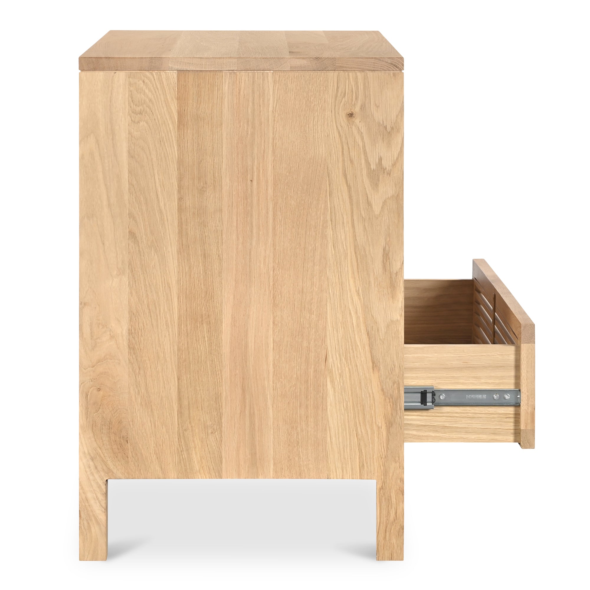 Teeda 3 Drawer Nightstand Natural