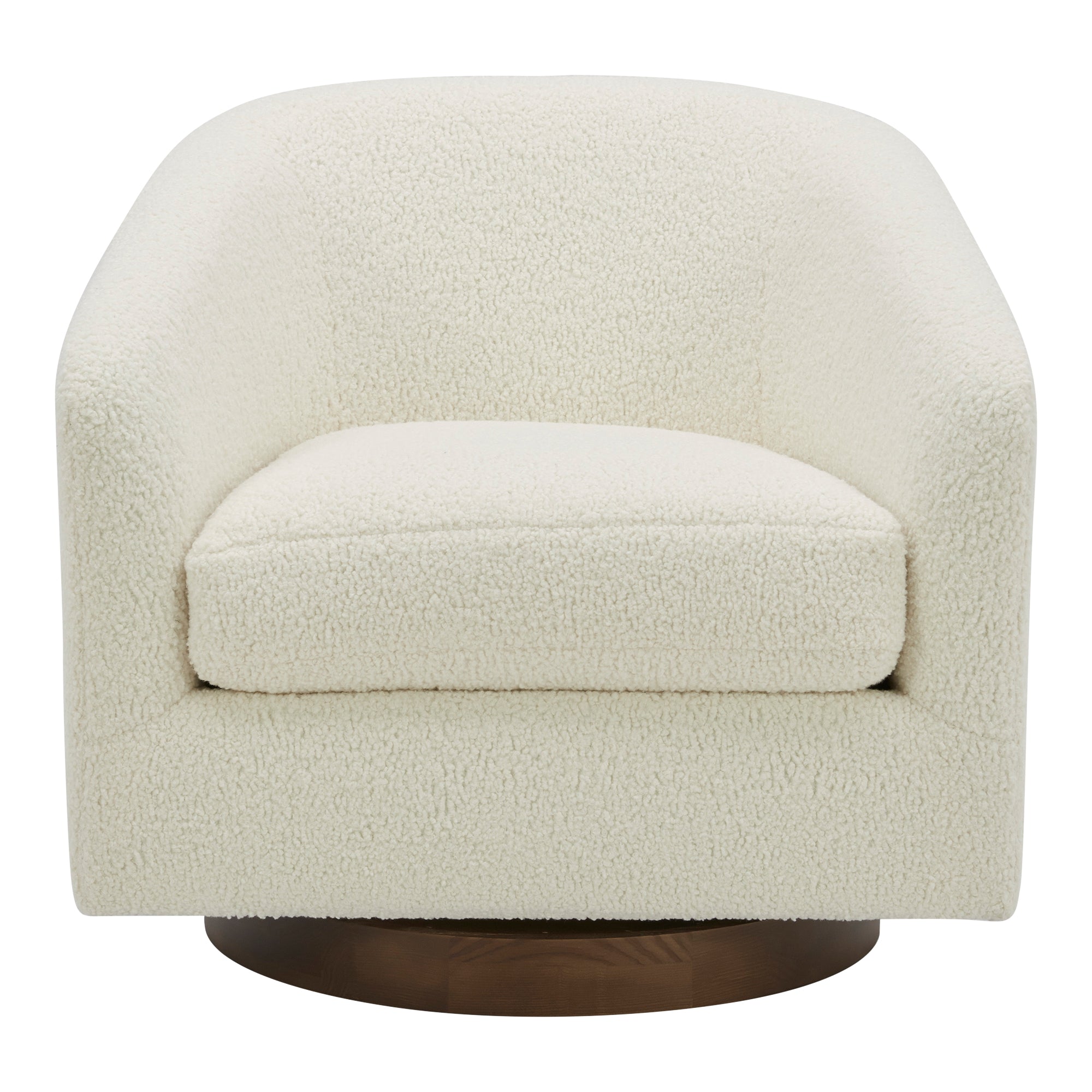 Oscy Swivel Chair Vegan Shearling White