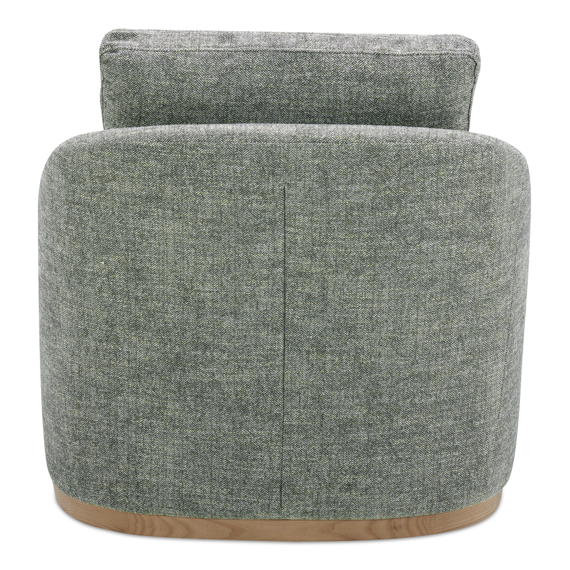 Linden Swivel Chair Slated Moss