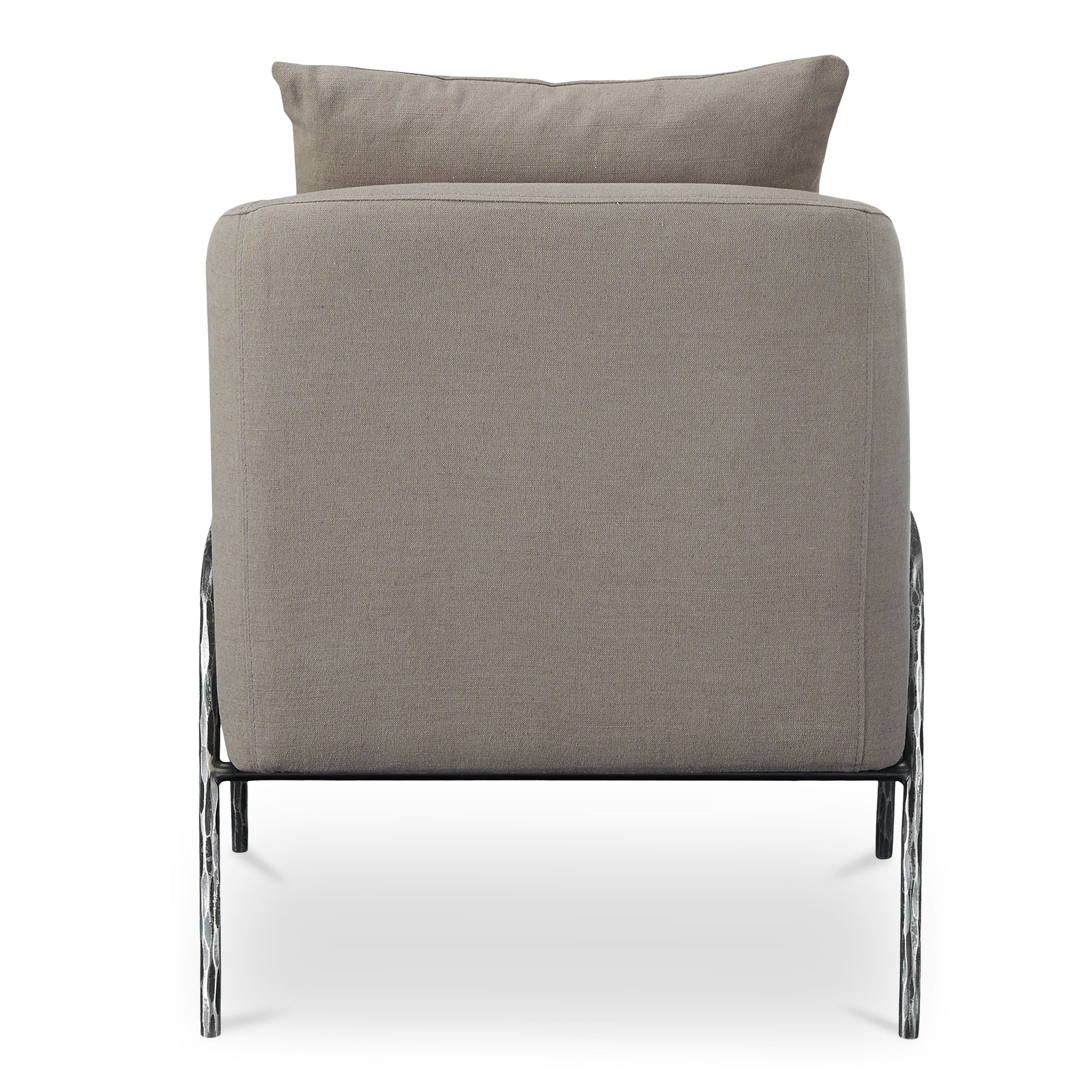 Archer Accent Chair Light Grey Linen Blend