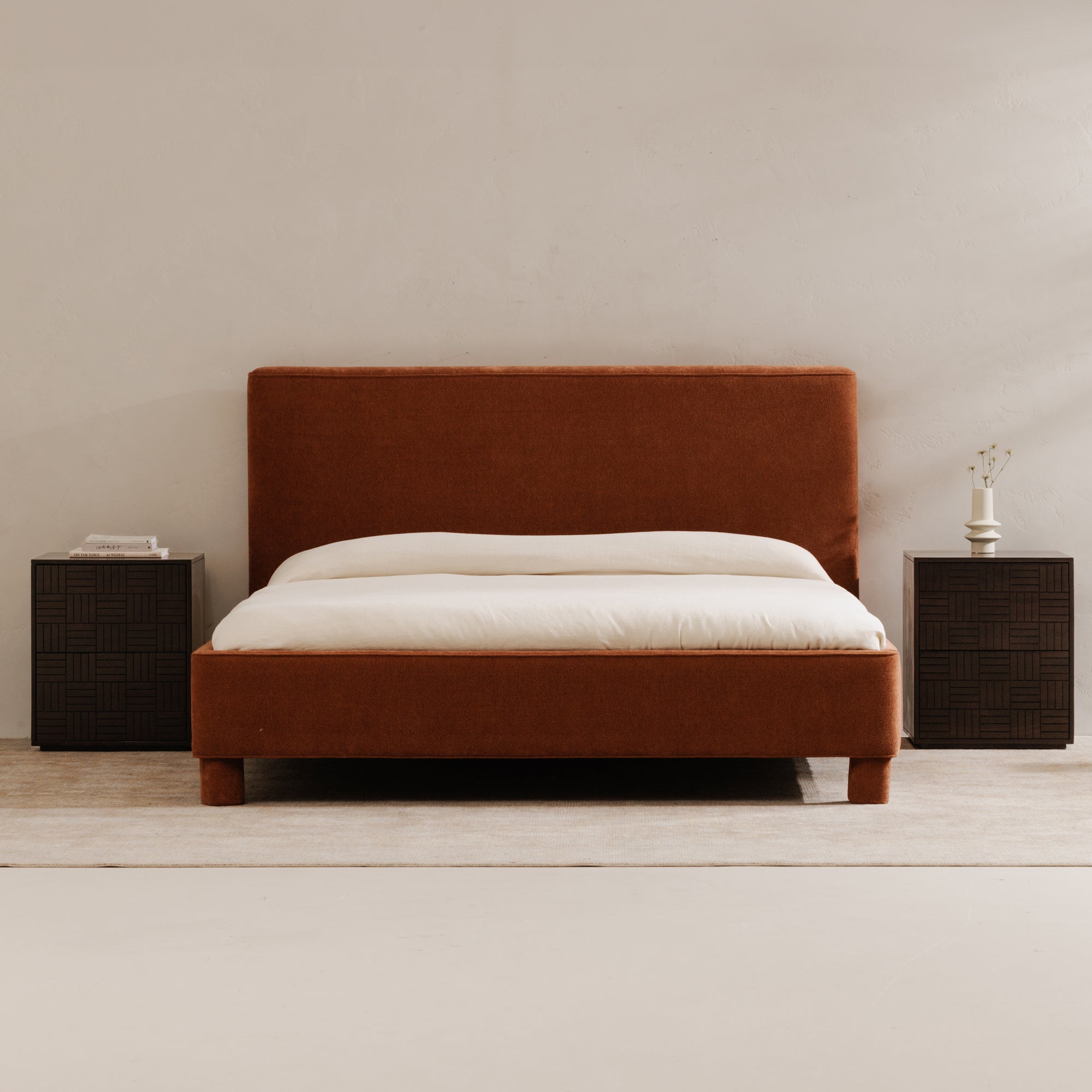 Ichigo Queen Bed Deep Orange