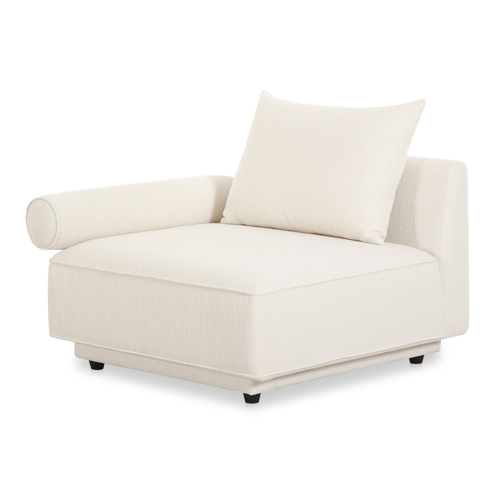 Rosello Left Arm Facing Chair White