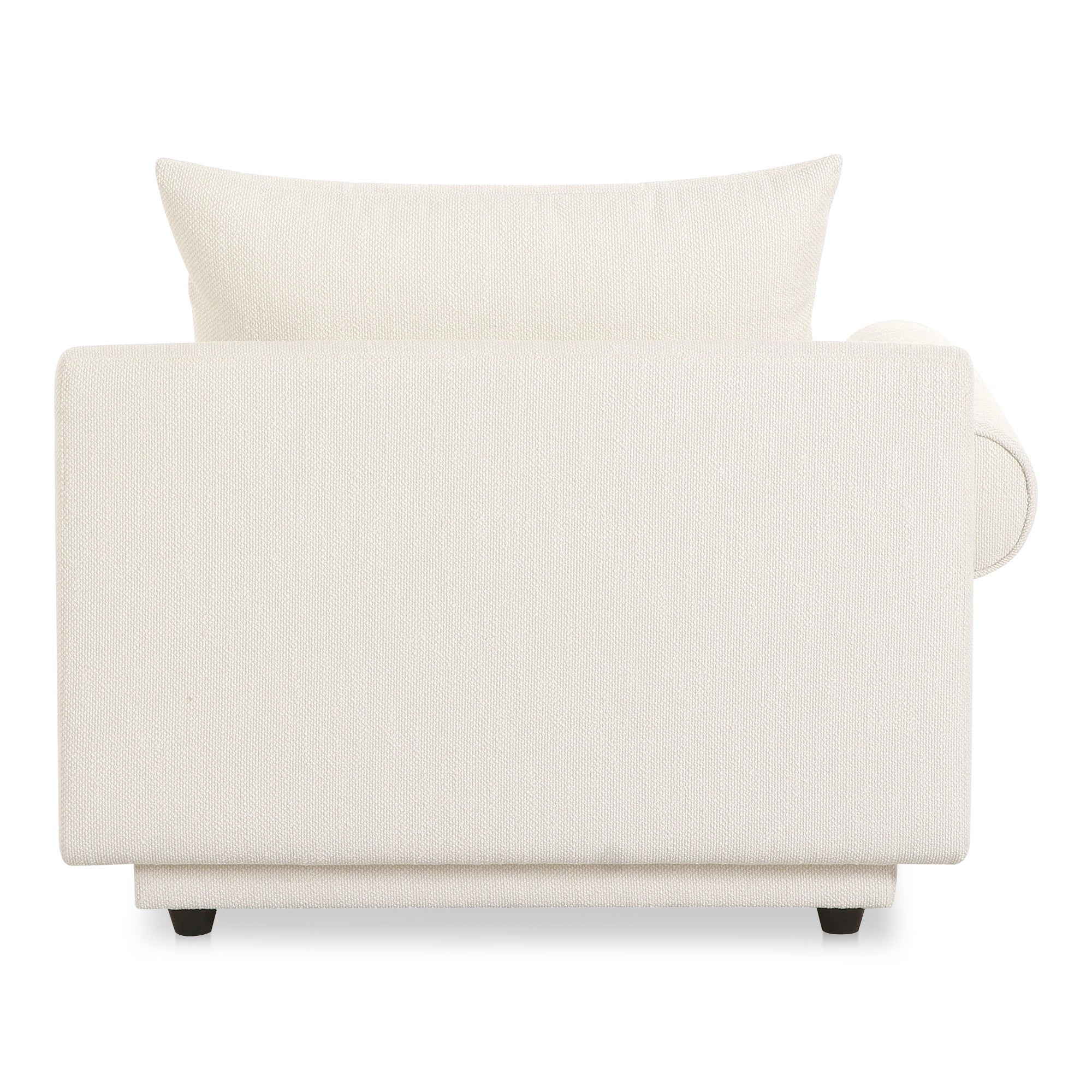 Rosello Left Arm Facing Chair White