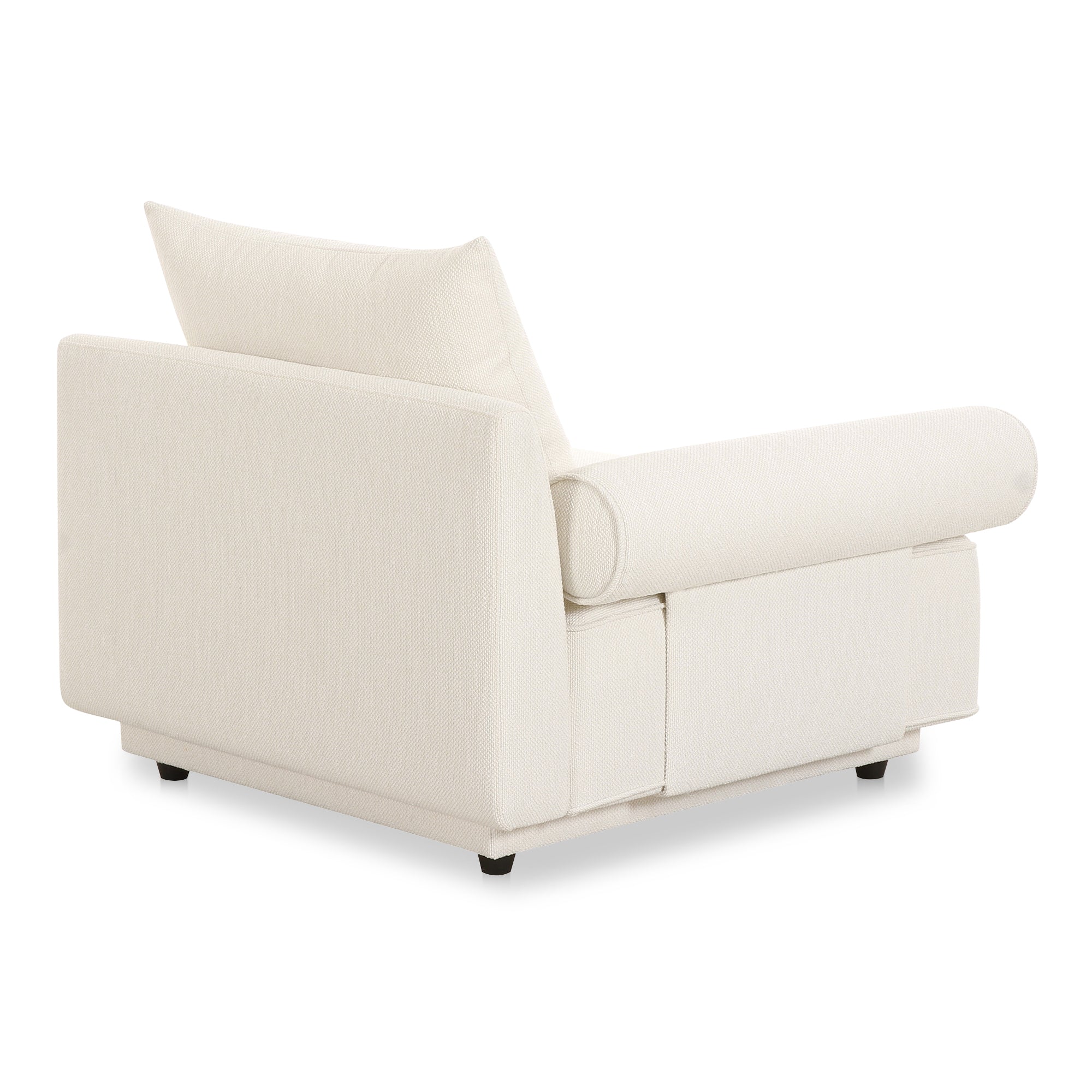 Rosello Left Arm Facing Chair White