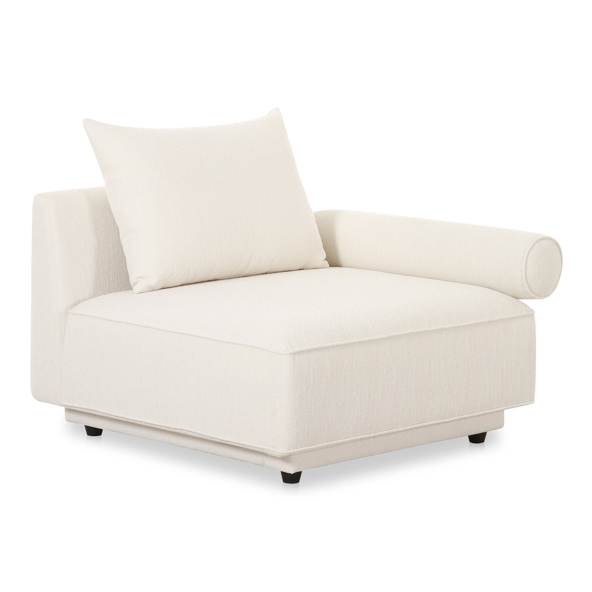 Rosello Right Arm Facing Chair White