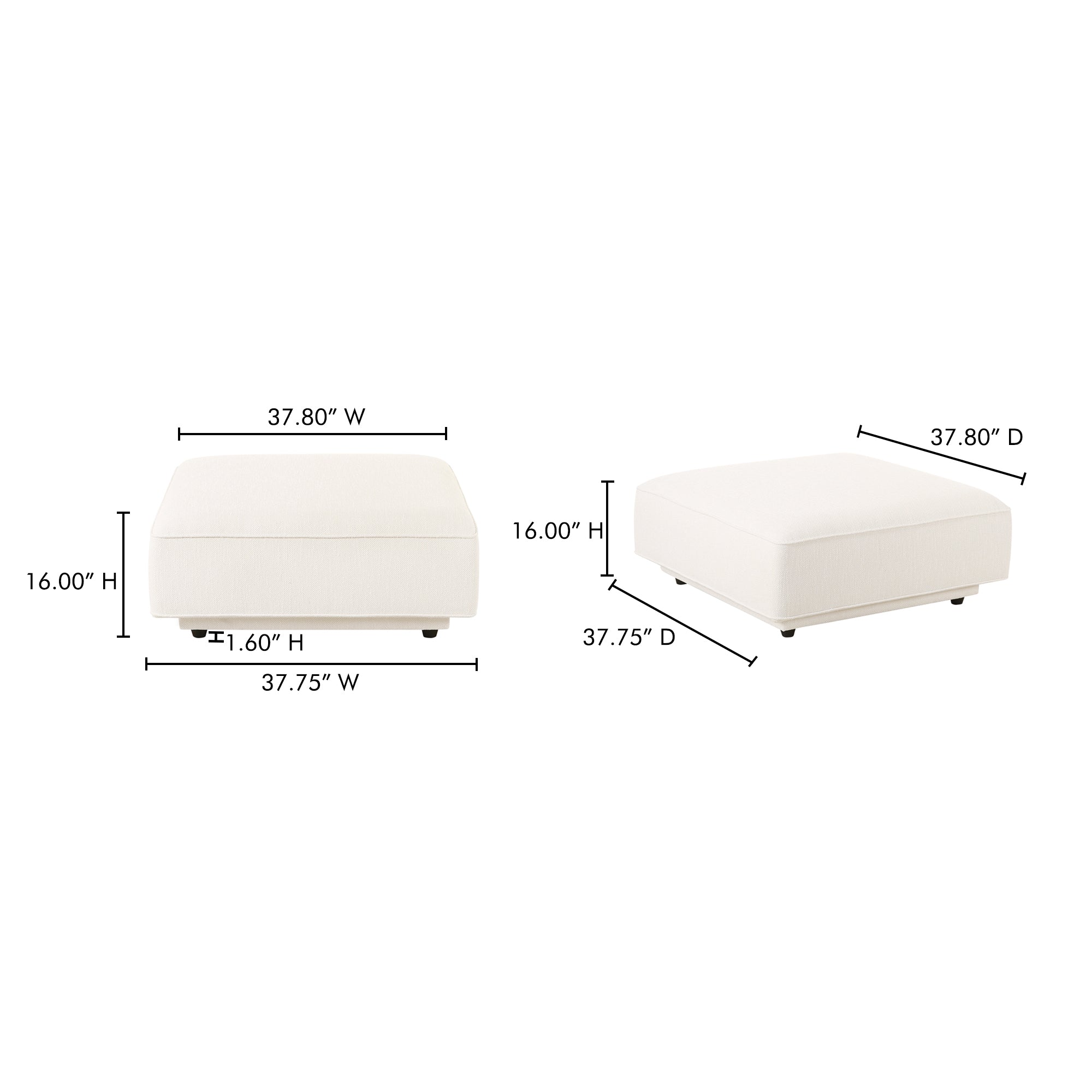 Rosello Ottoman White