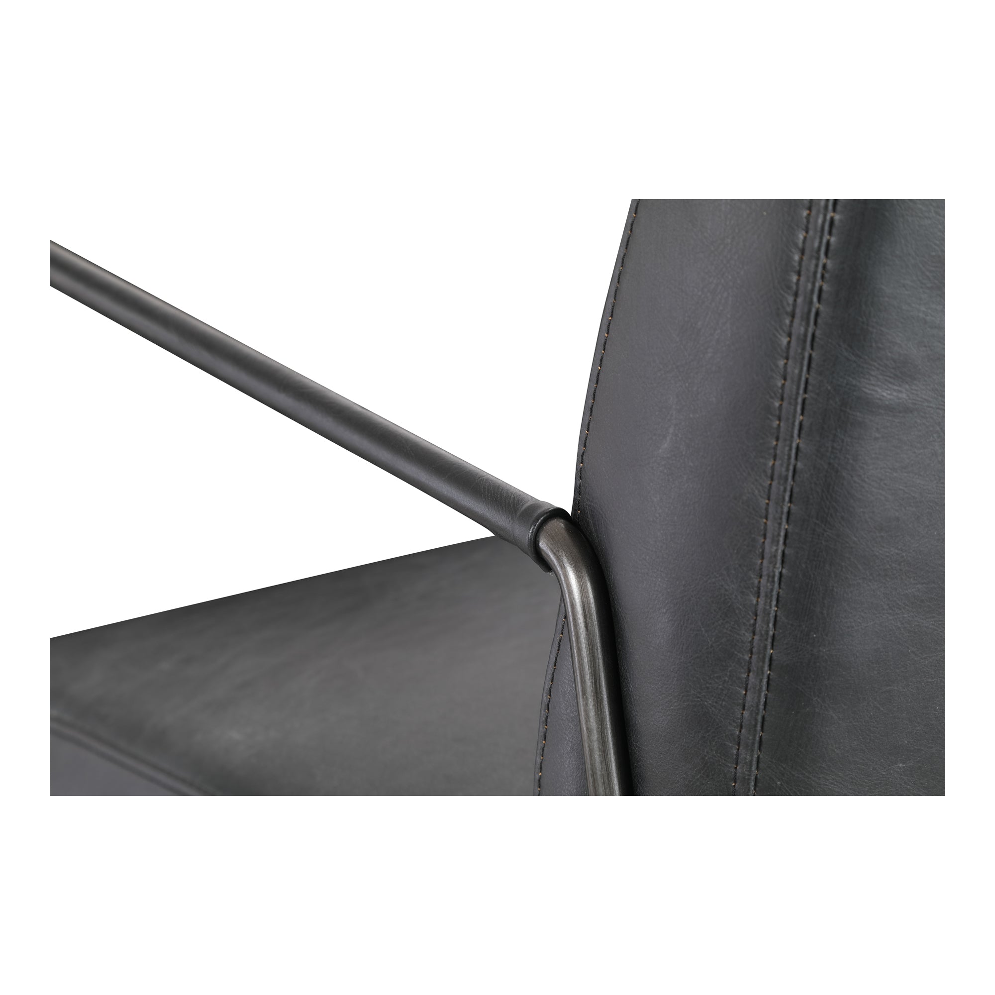 Dagwood Leather Armchair Black