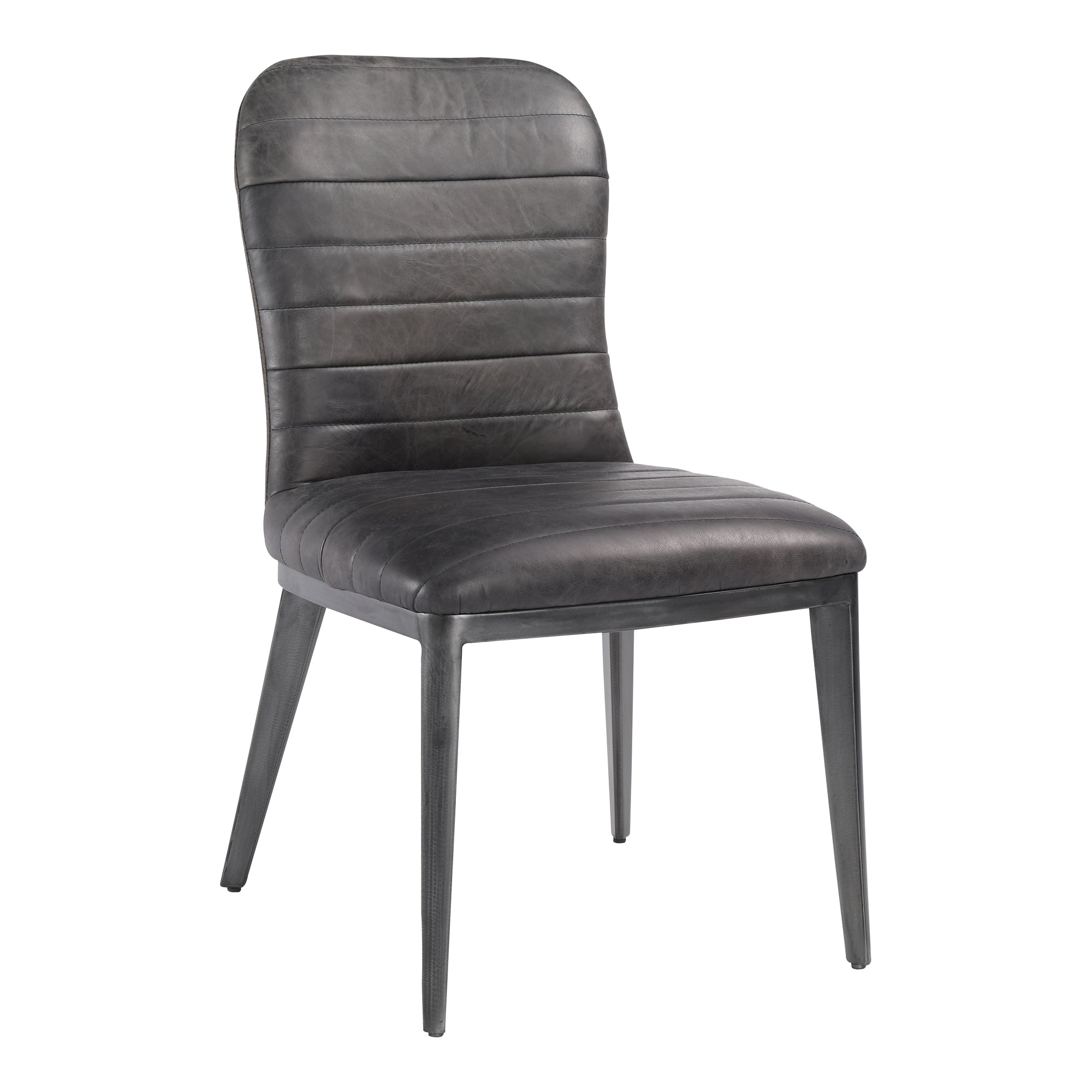 Shelton Dining Chair Nimbus Black Leather-Set Of Two