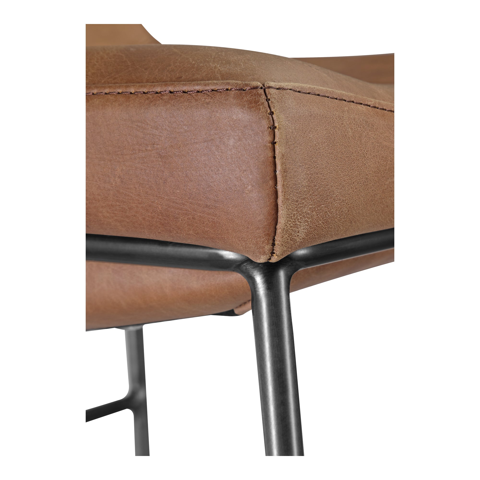 Starlet Barstool Open Road Brown Leather - Set Of Two