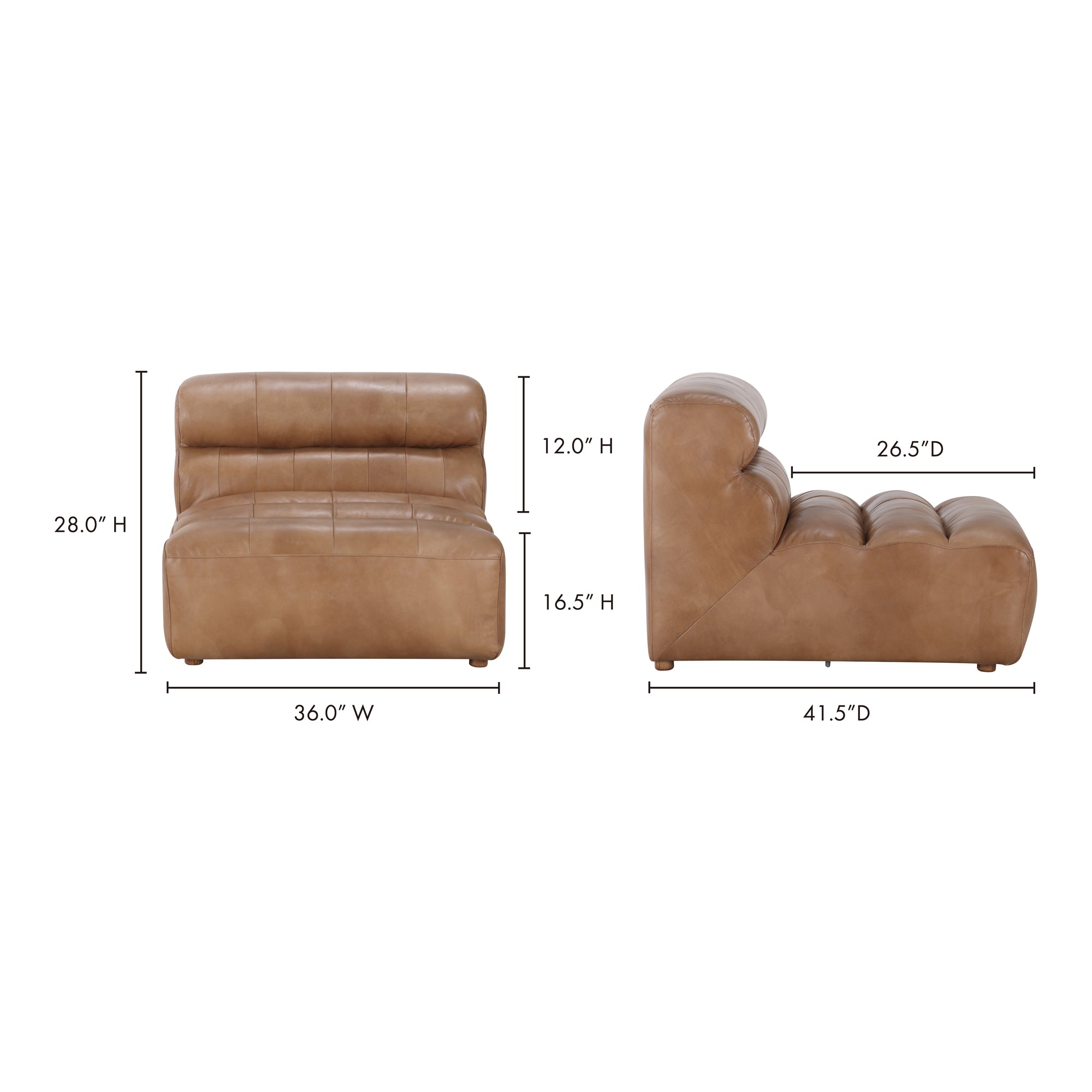 Ramsay Leather Slipper Chair